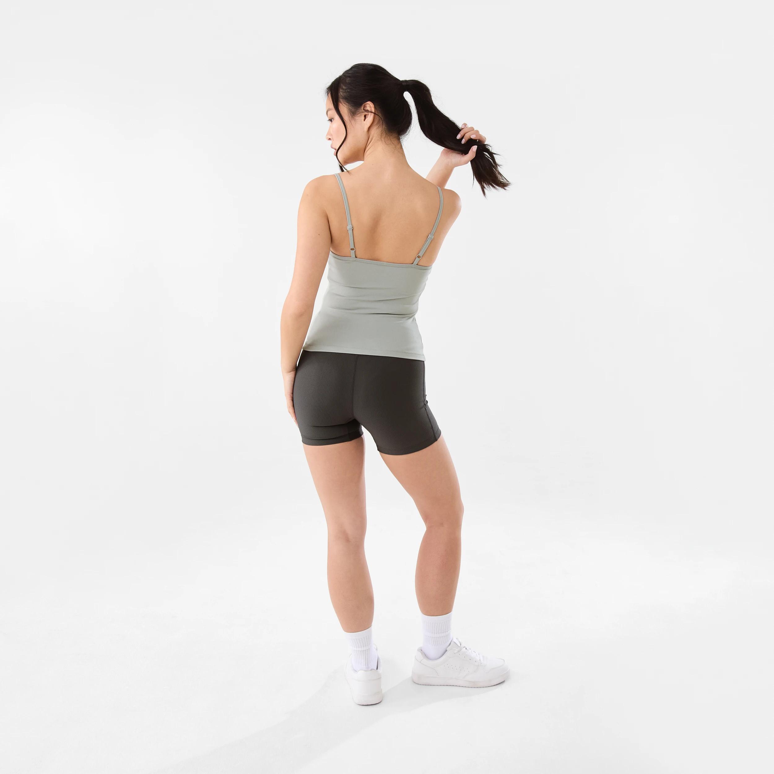 4 Active Womens Ultrasoft Shelf Tank LINDSEY GREEN, 4 of 6