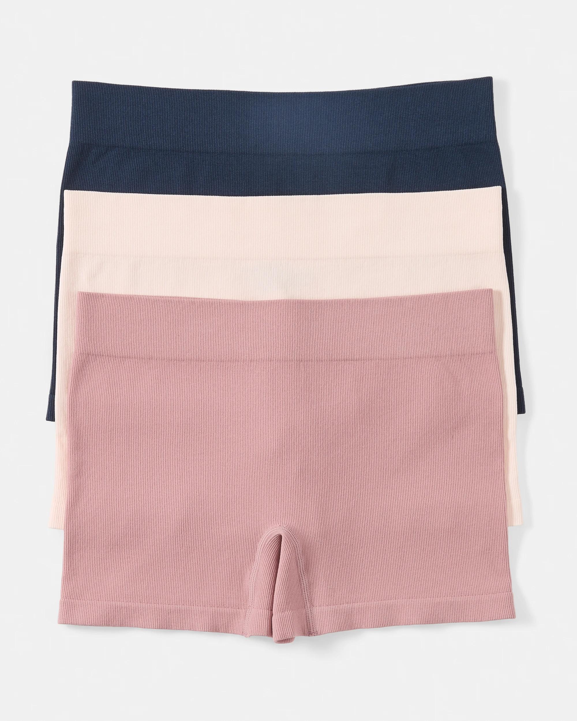 1 3 Pack Ribbed Shorties Rq Pk Nb, 1 of 8