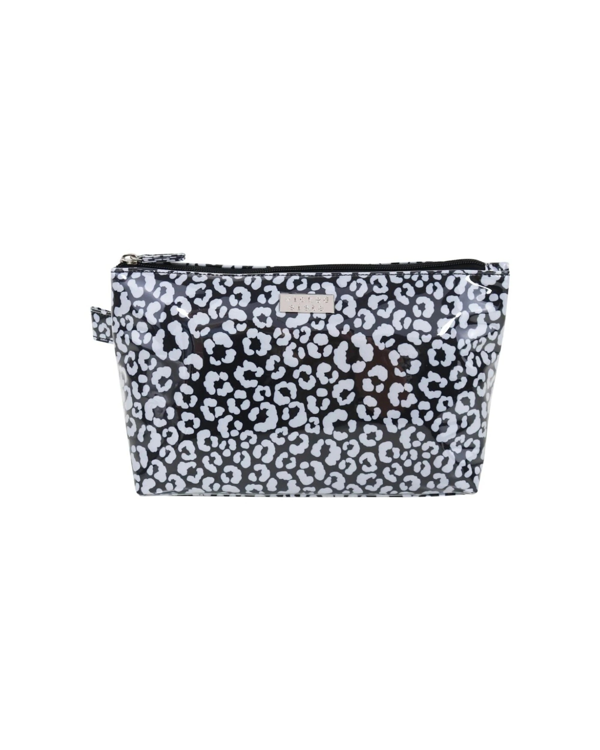 1 Wicked Sista Watercolour Leopard Luxe Cos Bag Cosmetic Large Waterproof - Pattern, 1 of 2