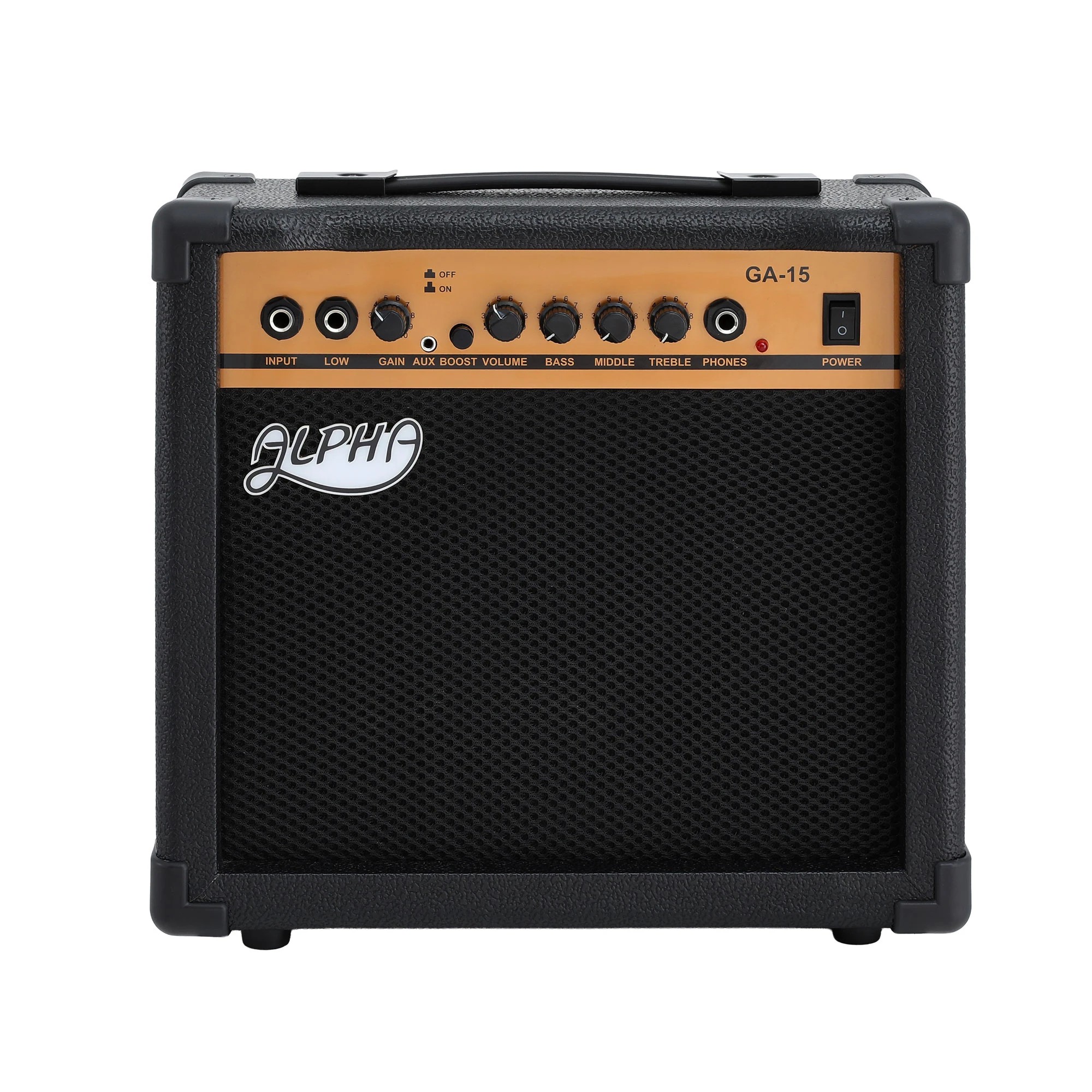 3 Alpha 20W Guitar Amplifier Portable Practice Amp Overdrive 3-Band EQ - Black, 3 of 7