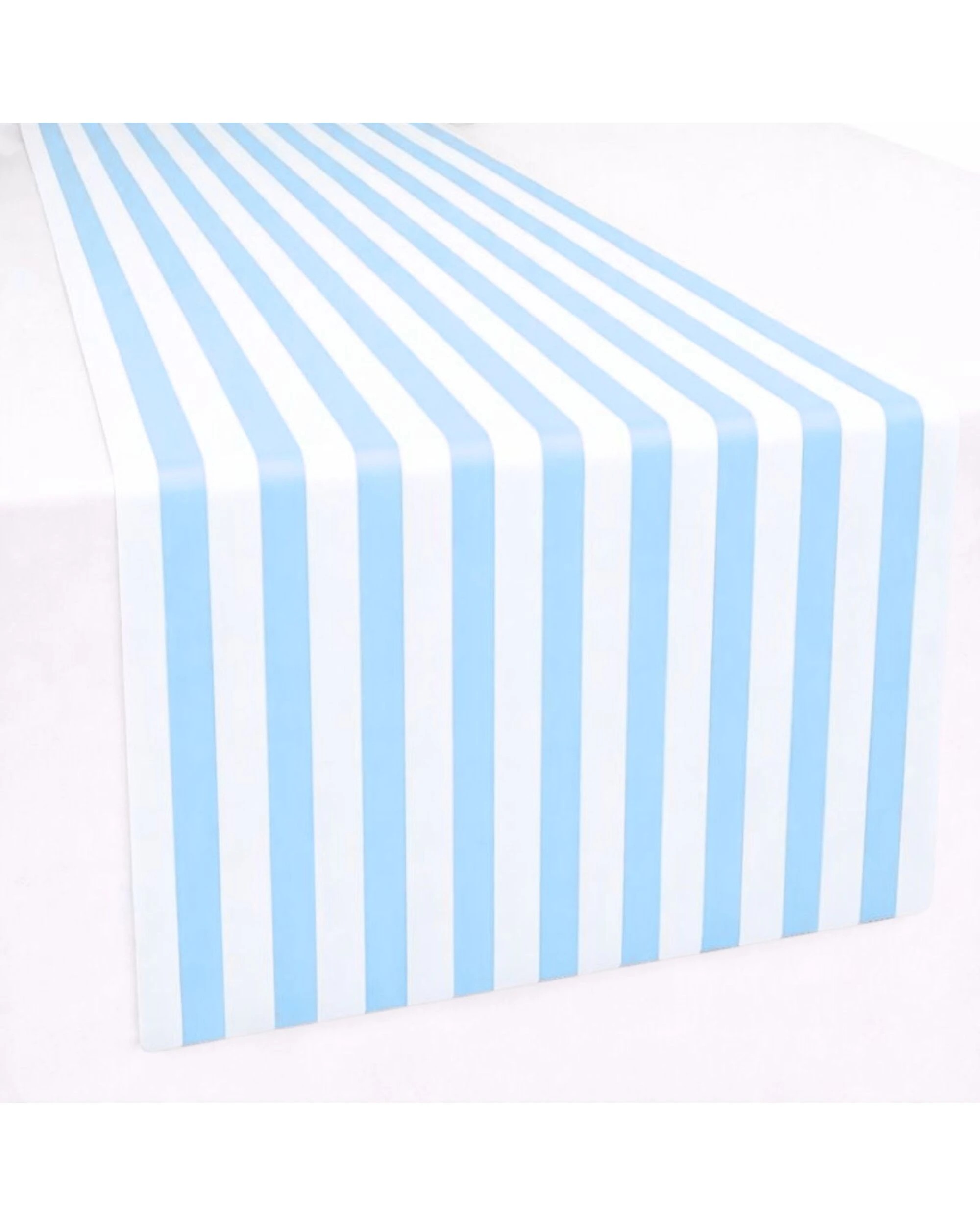1 Shmick Light Blue and White Paper Table Runner 8m - Light Blue and White, 1 of 2