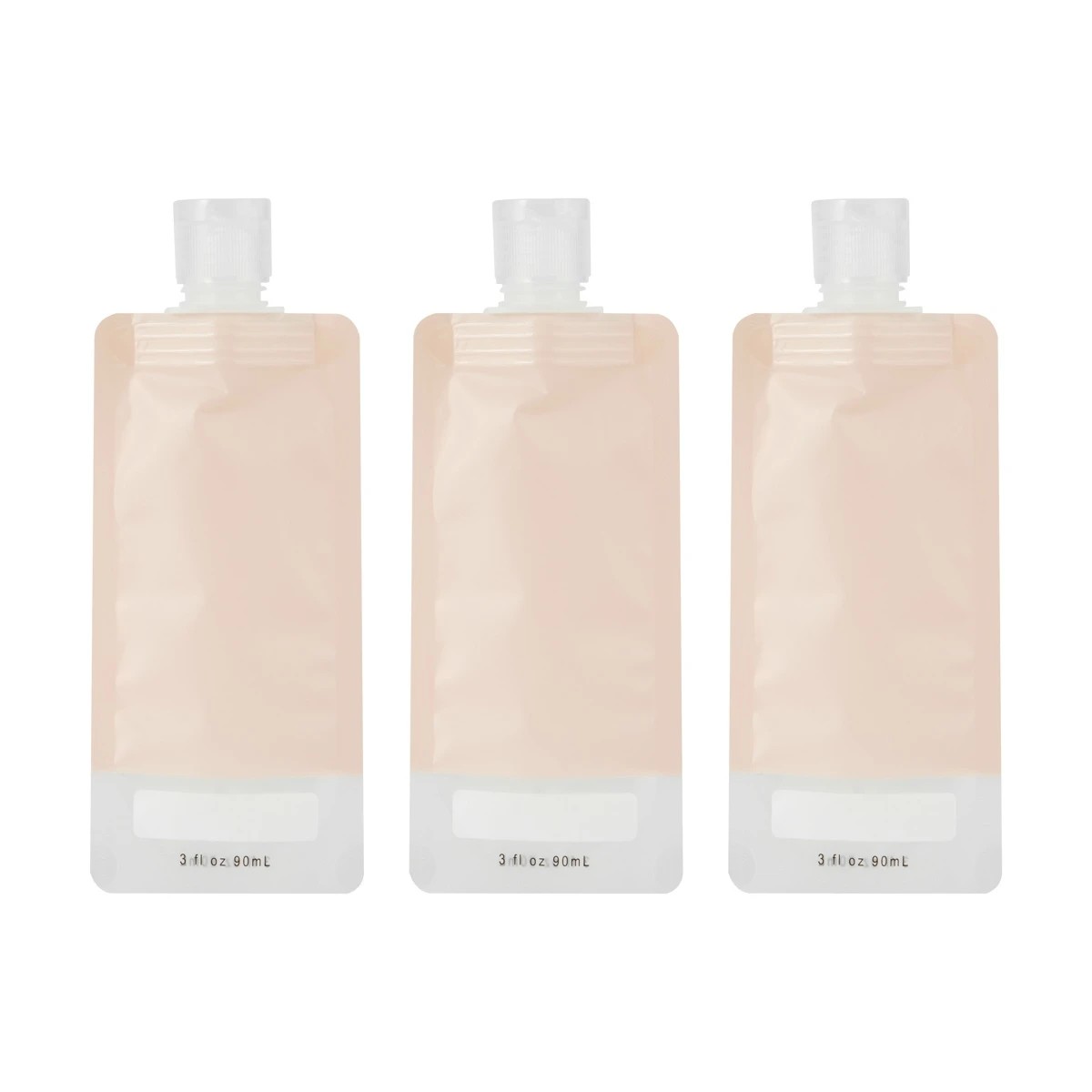 4 3 Pack Refillable Travel Pouches - Rose, 4 of 10