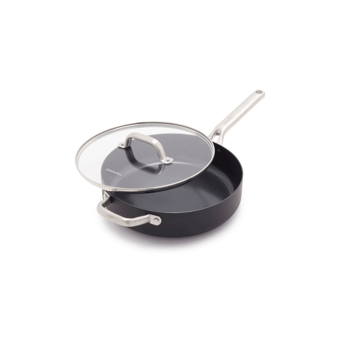 3 Greenpan Omega Series Covered Non Stick Skillet 28cm/4.24l Home Kitchen Cookware
 - Black, 3 of 9