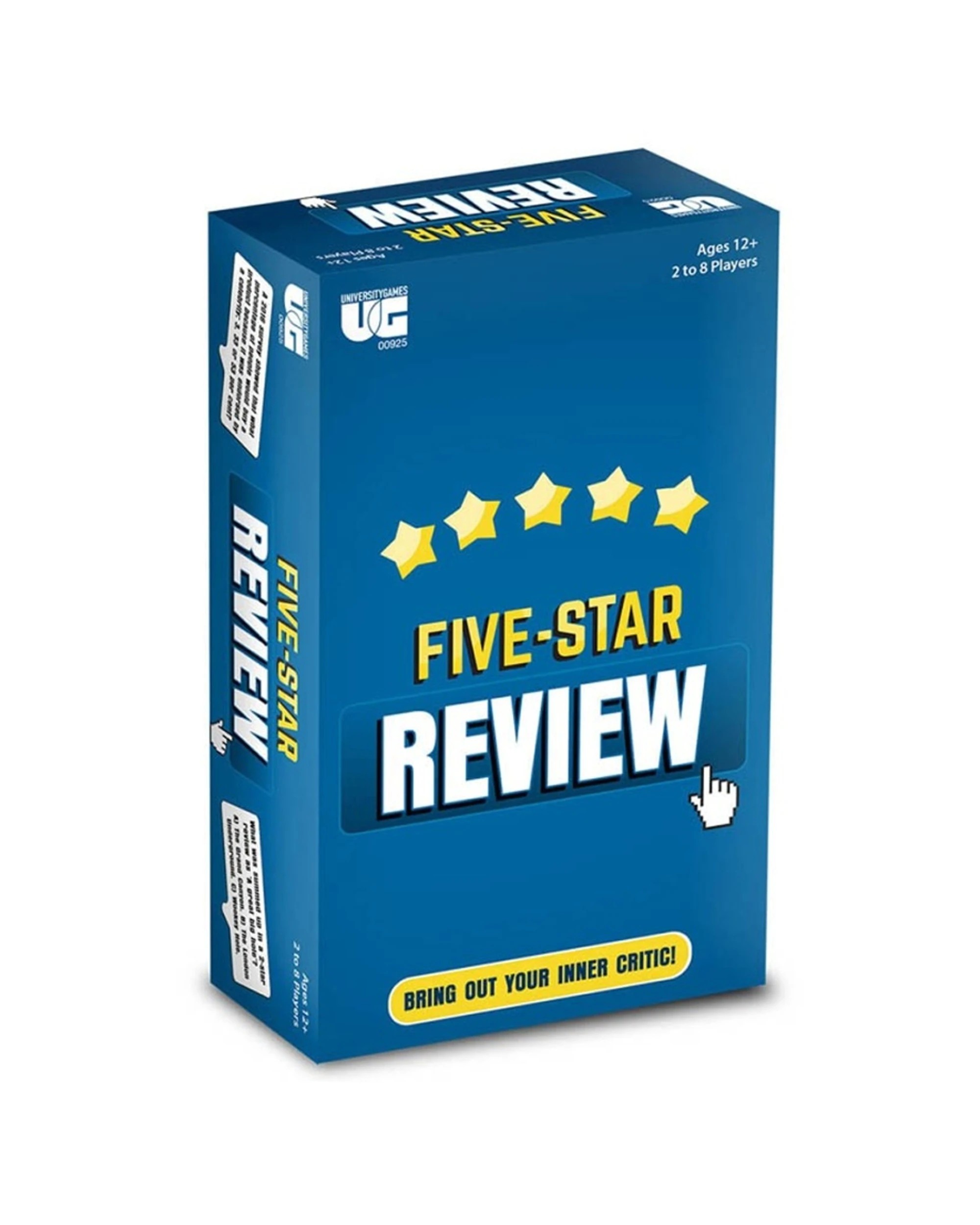 1 University Games Five Star Review Card Game Fun Critic Challenge Age 12y+ - Blue, 1 of 1