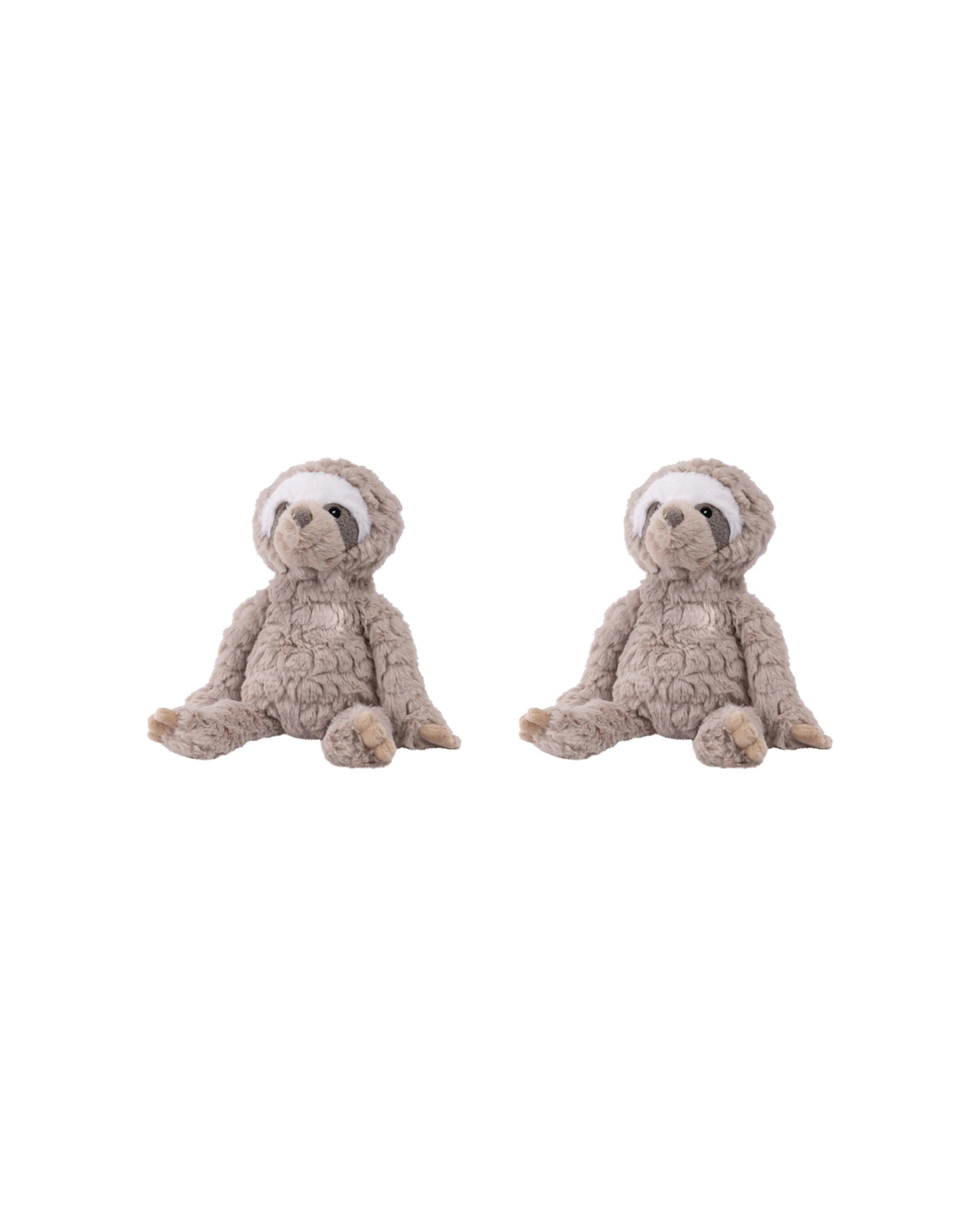 1 Mary Meyer 2pc Nursery Sloth Soft Plush Kids Toy 28cm - Grey, 1 of 4