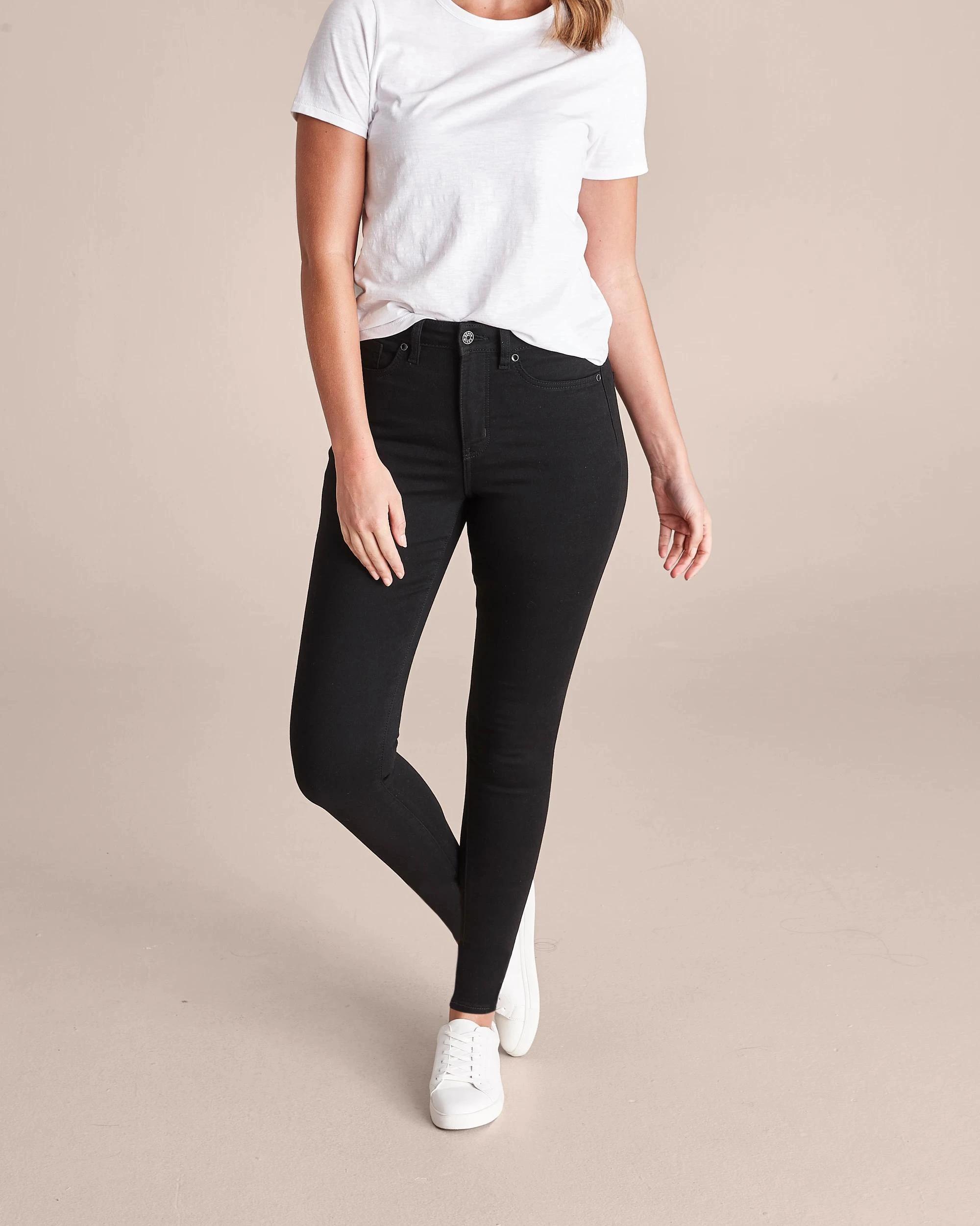 1 Target Denim High Rise Ankle Length Skinny Denim Jeans - Shape Your Body STAY BLACK DENIM, 1 of 10