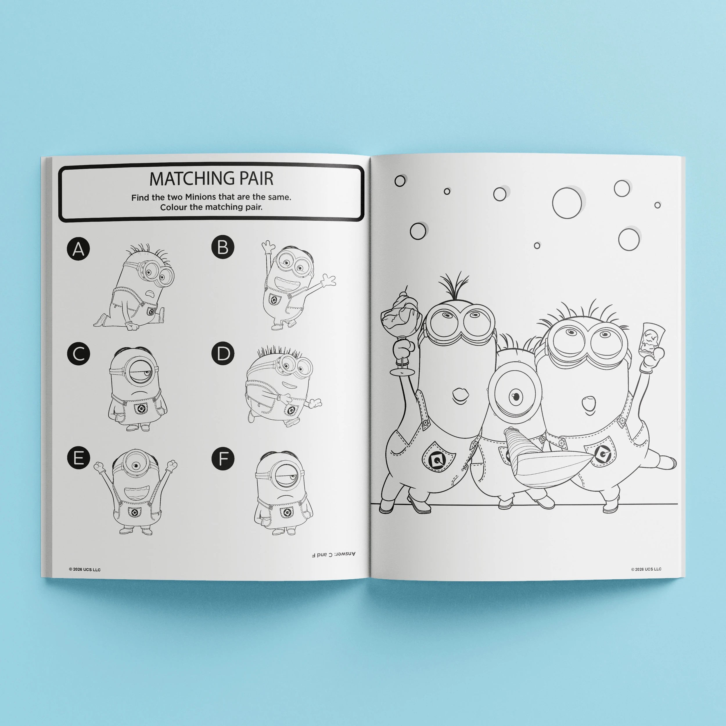 6 Kaleidoscope Illumination's Minions Colouring and Activity Kit - Book, 6 of 6
