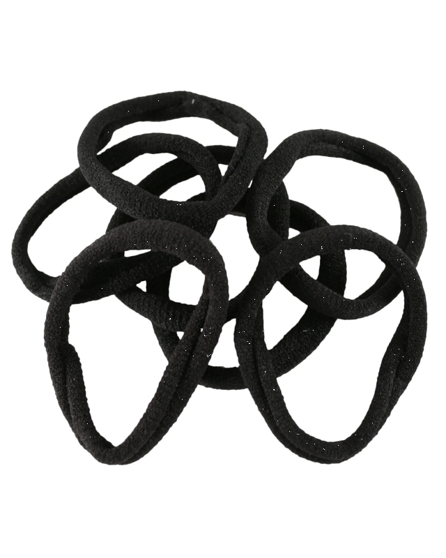 24 Pack Black Soft Ponytai