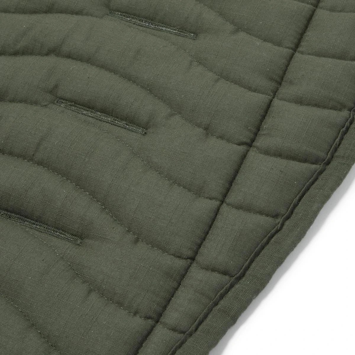 6 Quilted Pram Liner - Green, 6 of 7