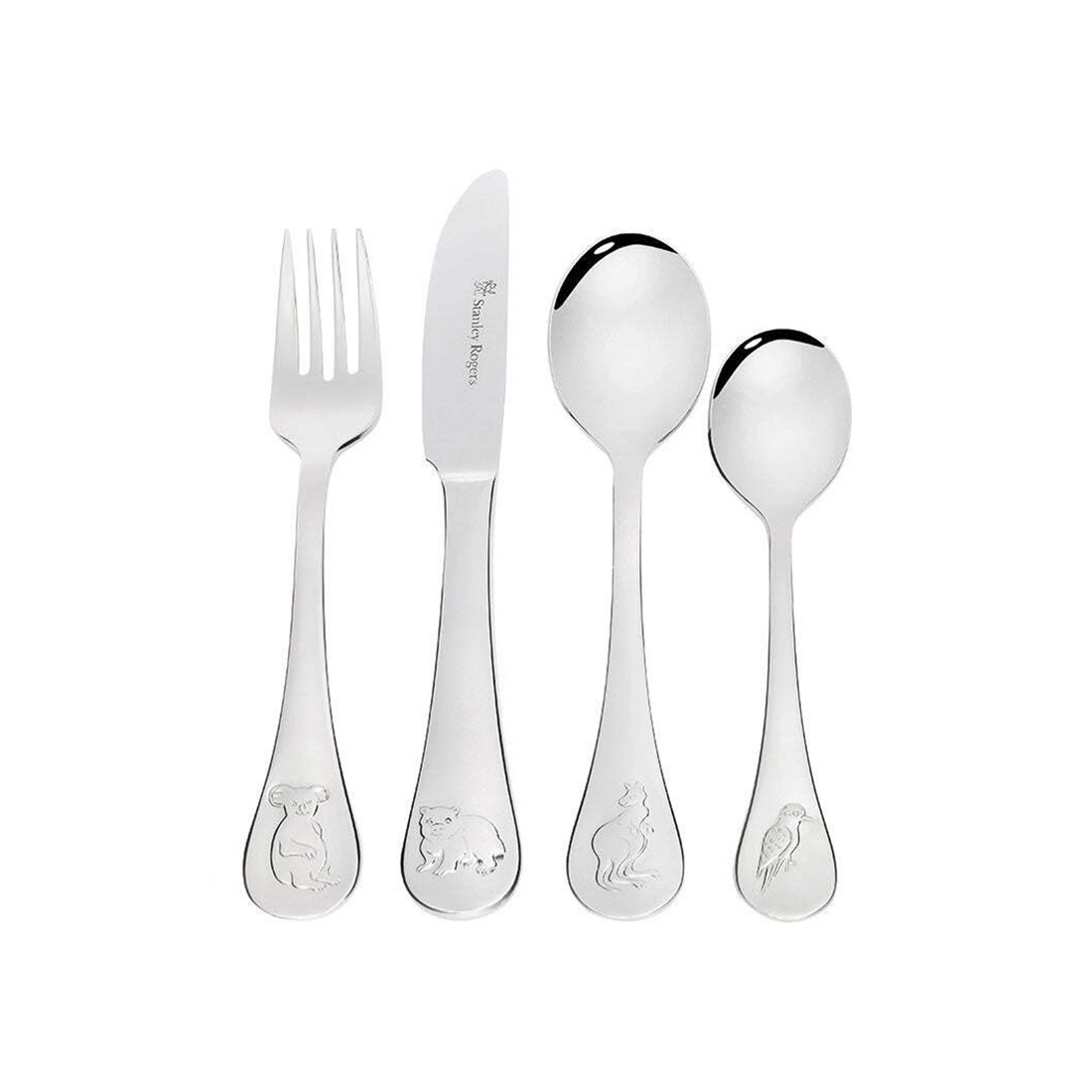 2 Stanley Rogers 4pc Children Cutlery Set Australian Animals Design Gift Boxed.
 - Multi, 2 of 4