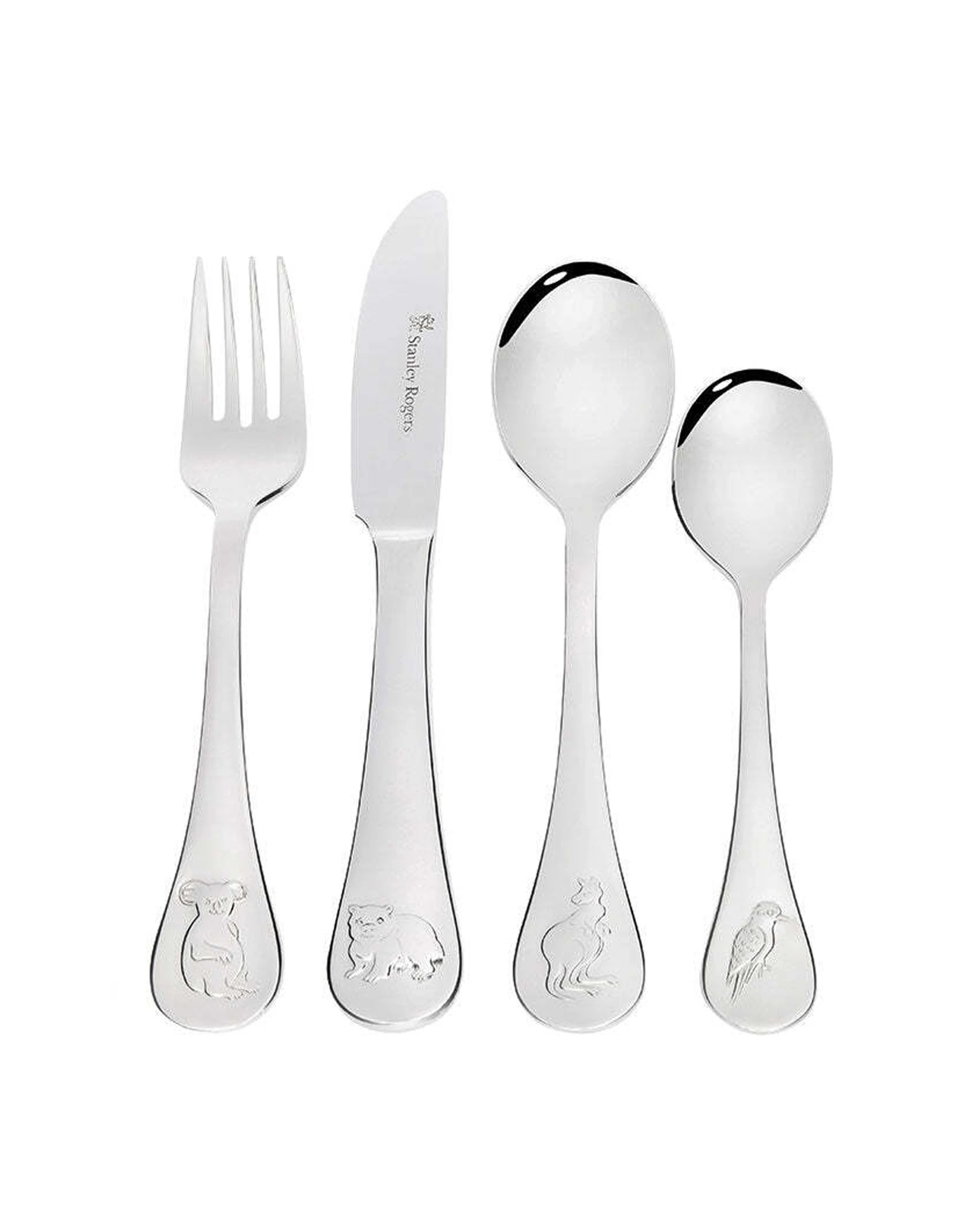 2 Stanley Rogers 4pc Children Cutlery Set Australian Animals Design Gift Boxed.
 - Multi, 2 of 4