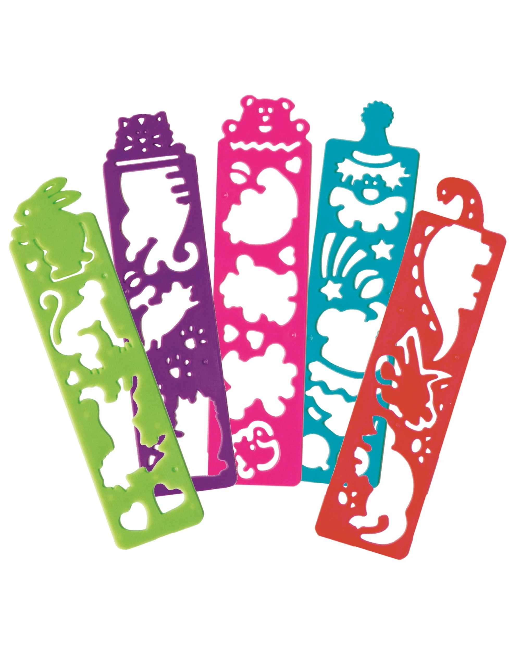 1 Unique Assorted Plastic Stencils Pack of 8, 1 of 1