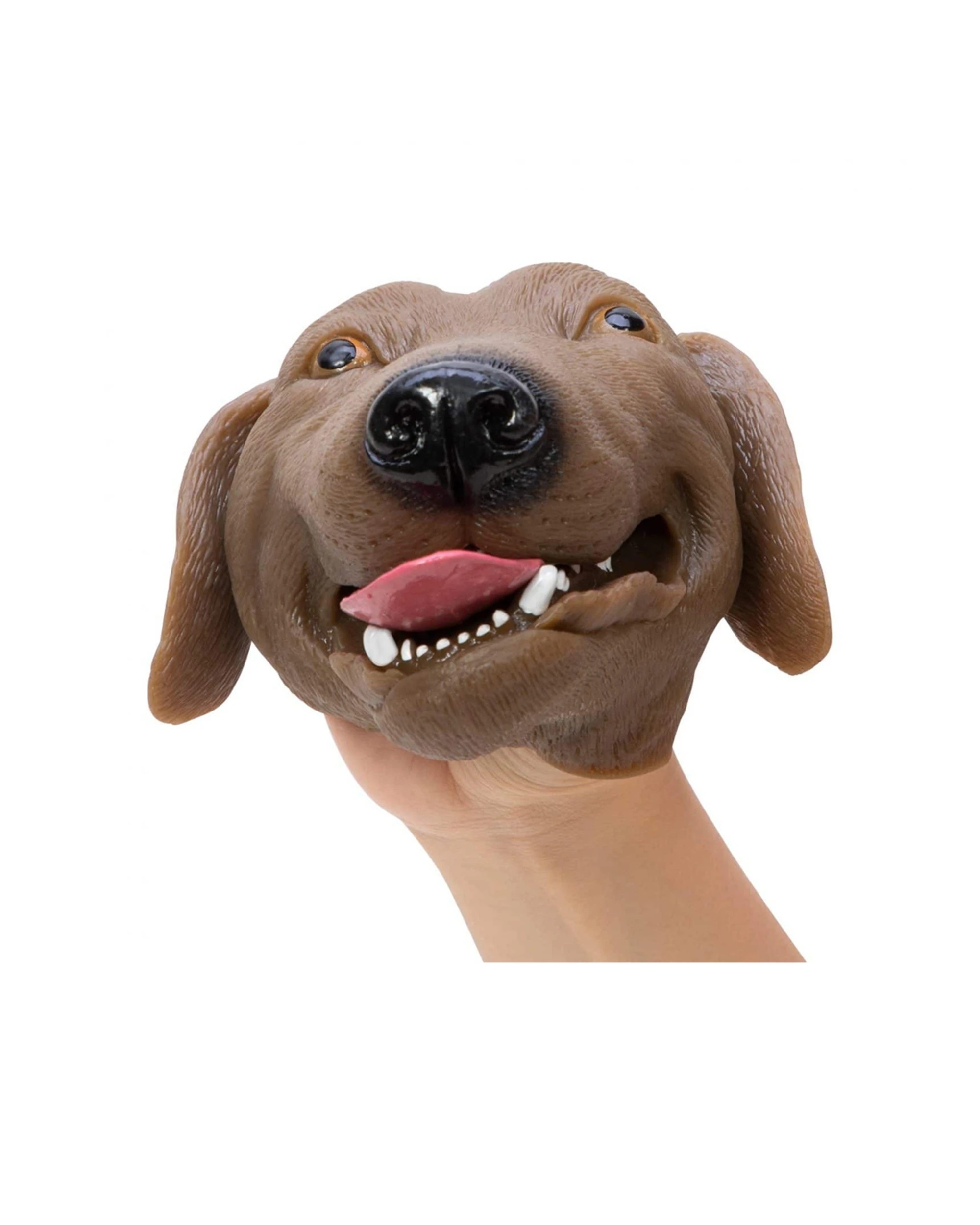 3 Schylling Stretchy Dog Hand Puppet Kids Toy 15cm - Multi, 3 of 4