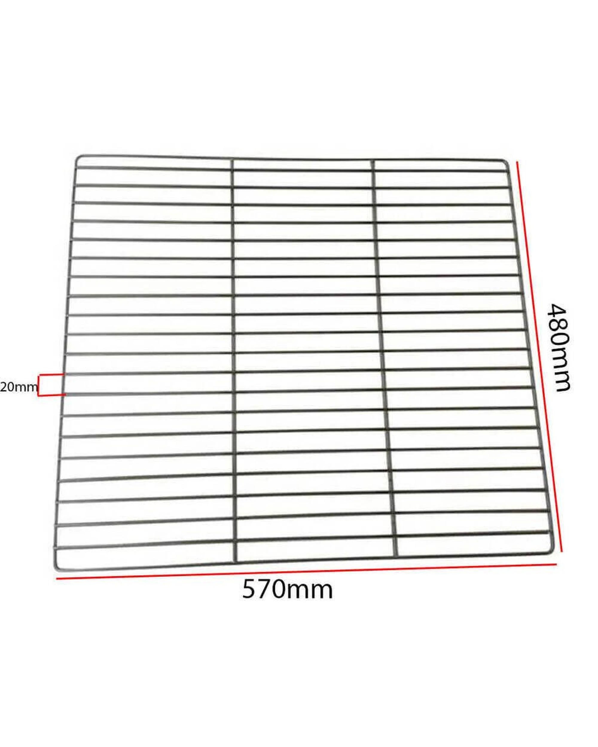 4 Flaming Coals Stainless Steel BBQ Grill 570mm x 480mm, 4 of 4