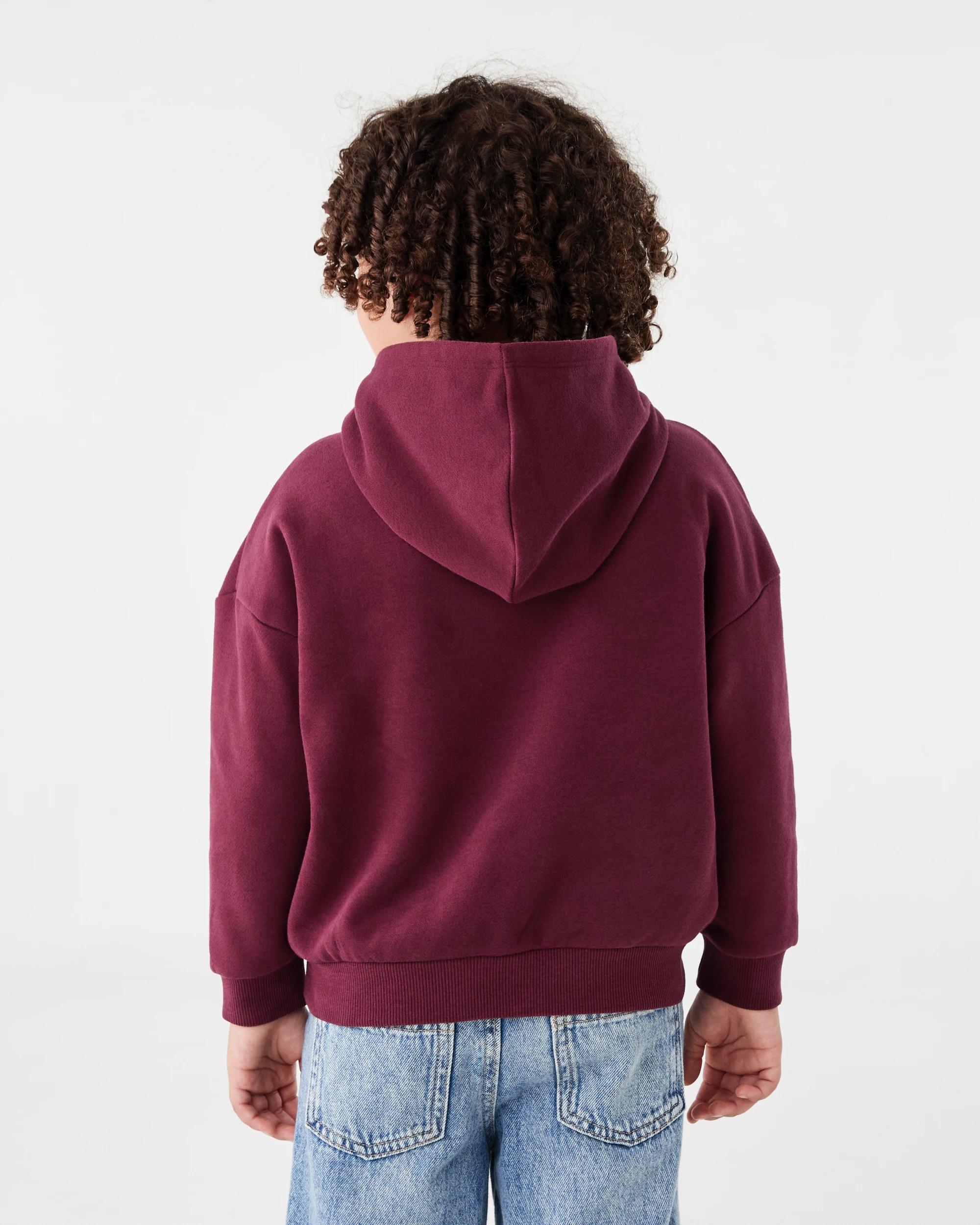 2 Oversized Sequin Embroidered Hoodie Red Cherry, 2 of 7