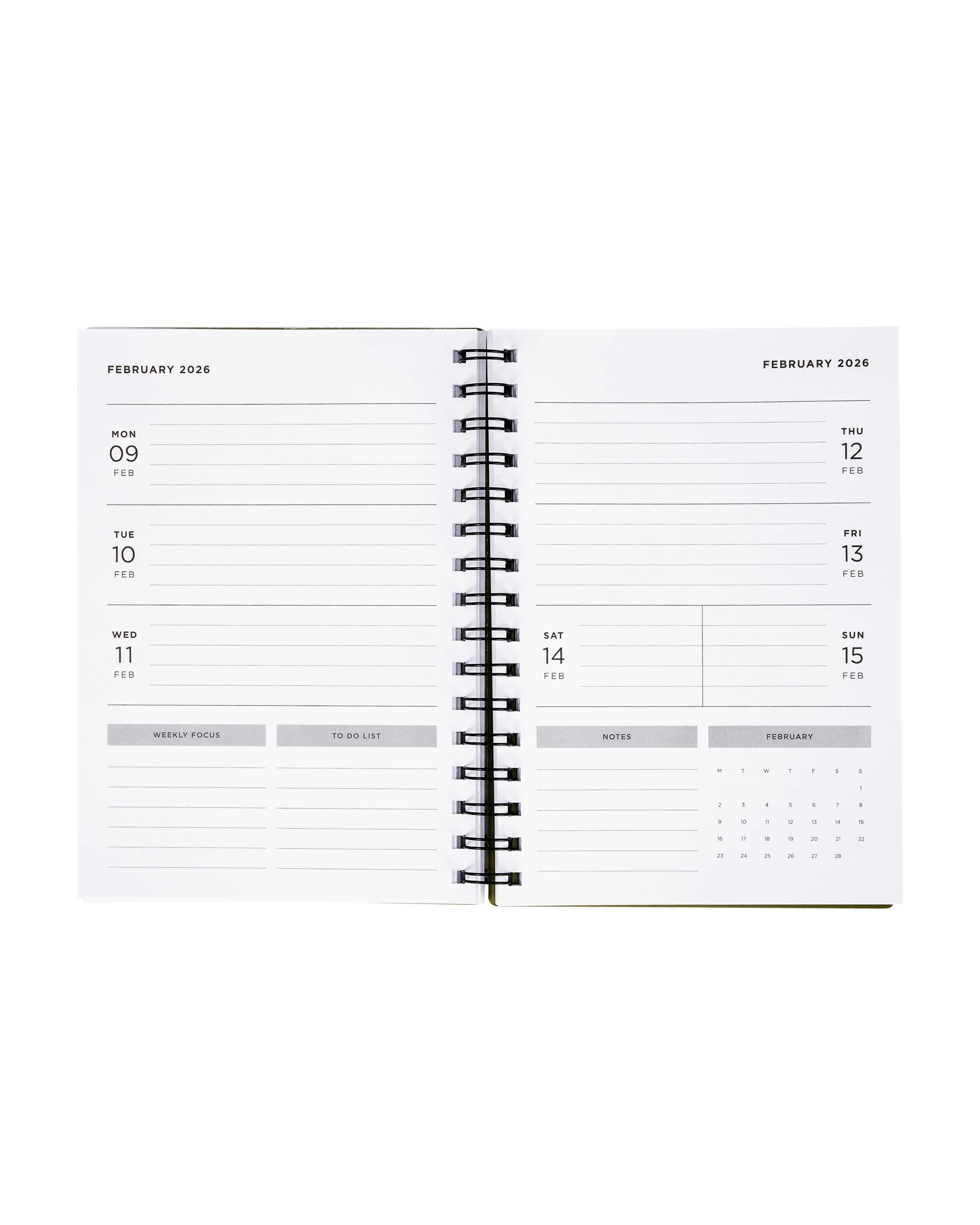 6 A5 Student Diary - Black, 6 of 9