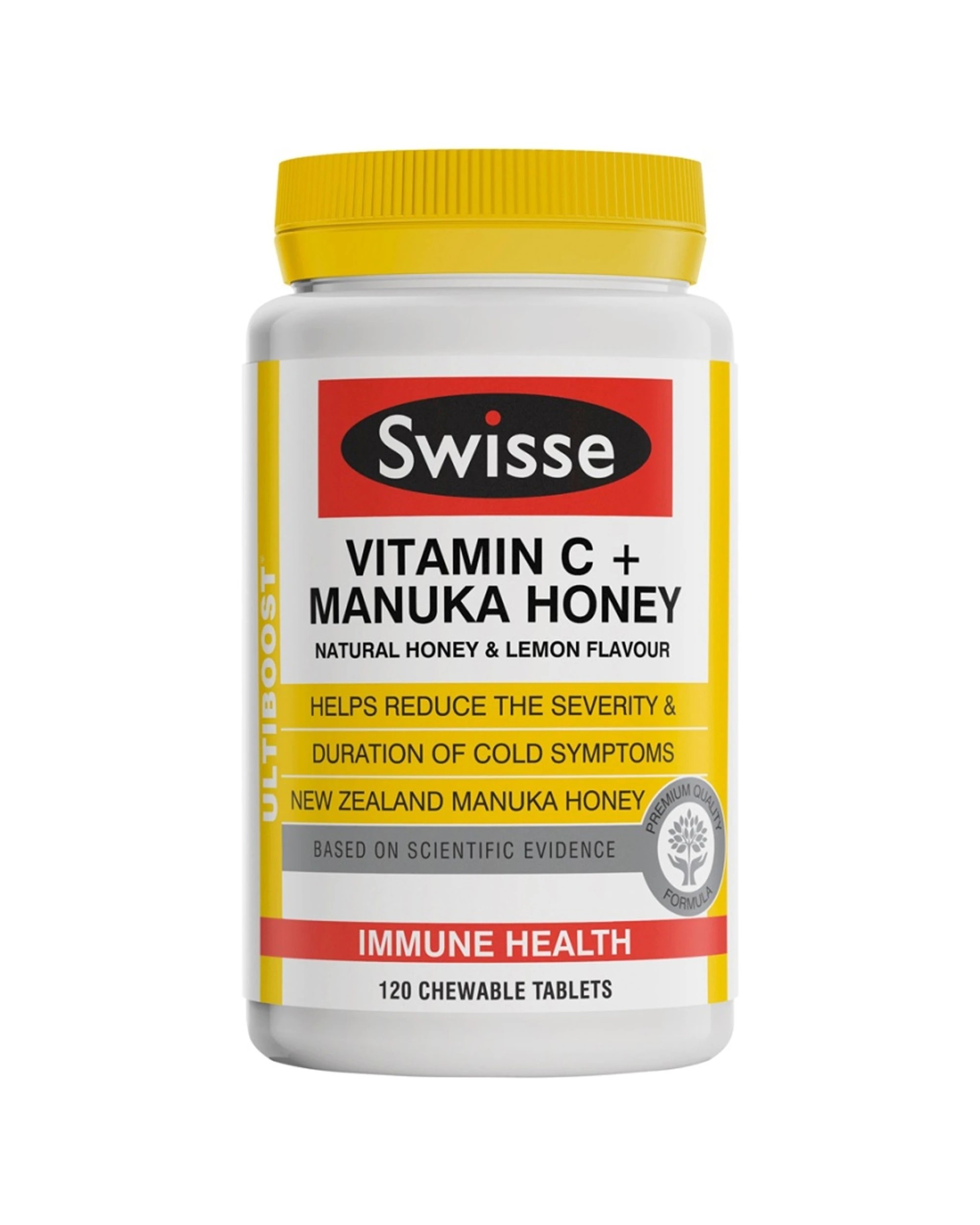 1 Swisse 120pc Ultiboost Vitamin C + Immune Health Chewable Tablets Manuka Honey, 1 of 1