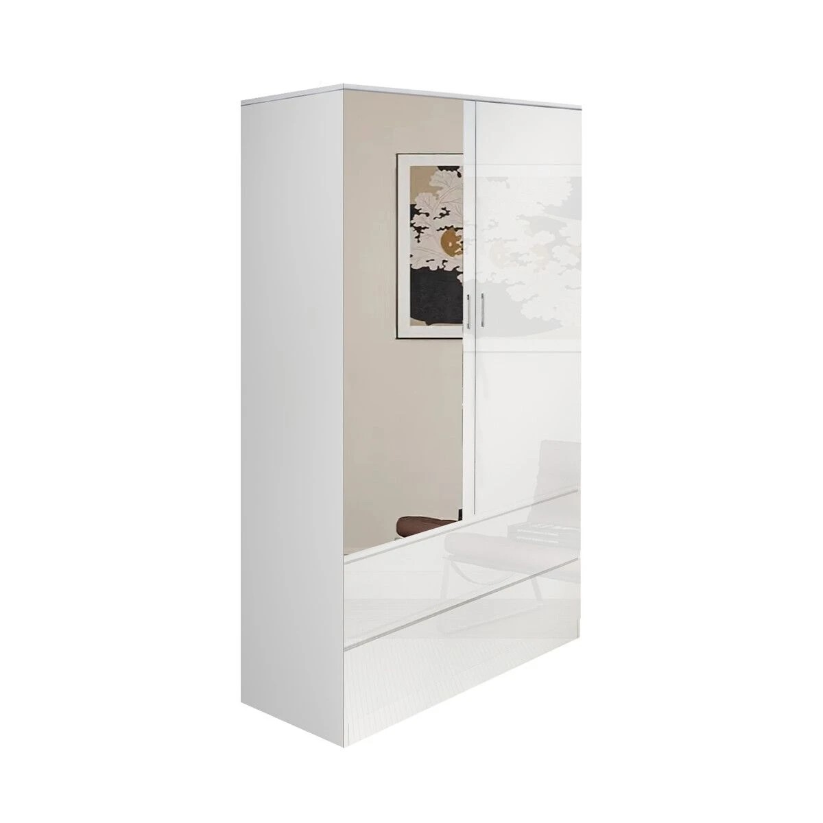 2 Ausway Wardrobe Dresser Cabinet Armoire Storage Organiser, 2 of 9