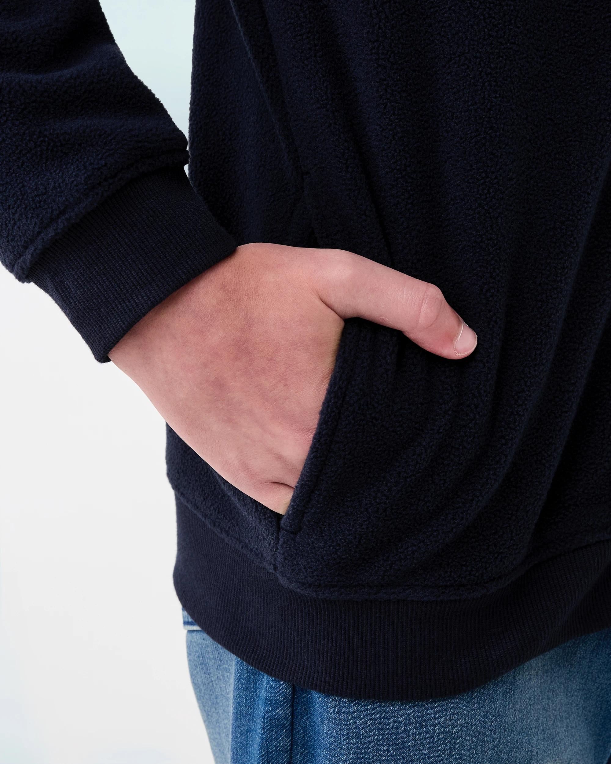 6 Zip Through Polar Fleece Jacket Nvy Sphire, 6 of 7