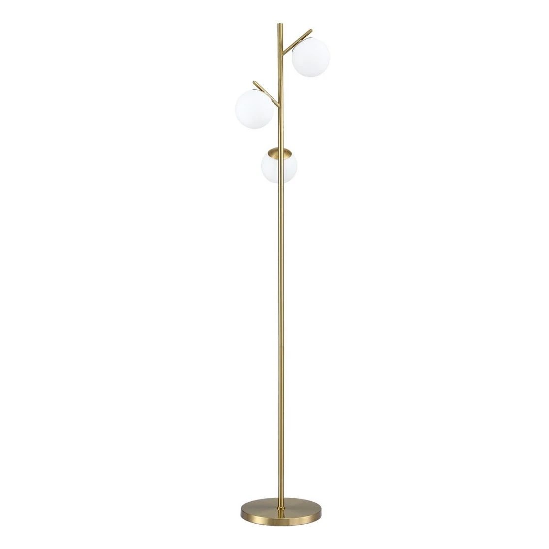 3 Artiss 3-Light Tree Floor Lamp 165cm Tall Standing Light with Sphere Glass Shades for Modern Homes - Gold, 3 of 6