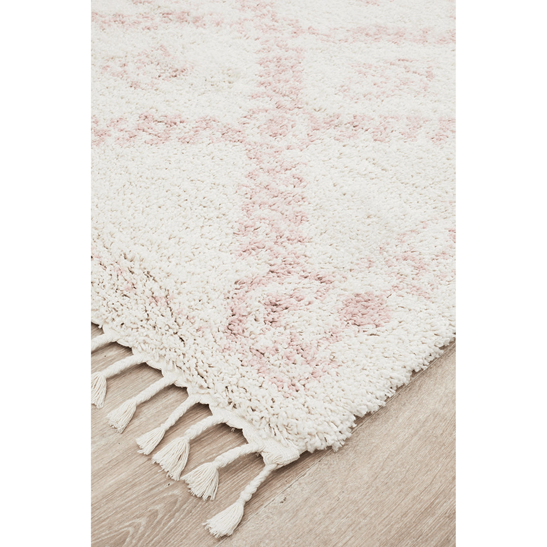 3 Rug Culture Saffron 33 Pink/Off White Rug, 300 x 400 cm, 4 cm Pile, Polypropylene, Power-loomed - Assorted, 3 of 7