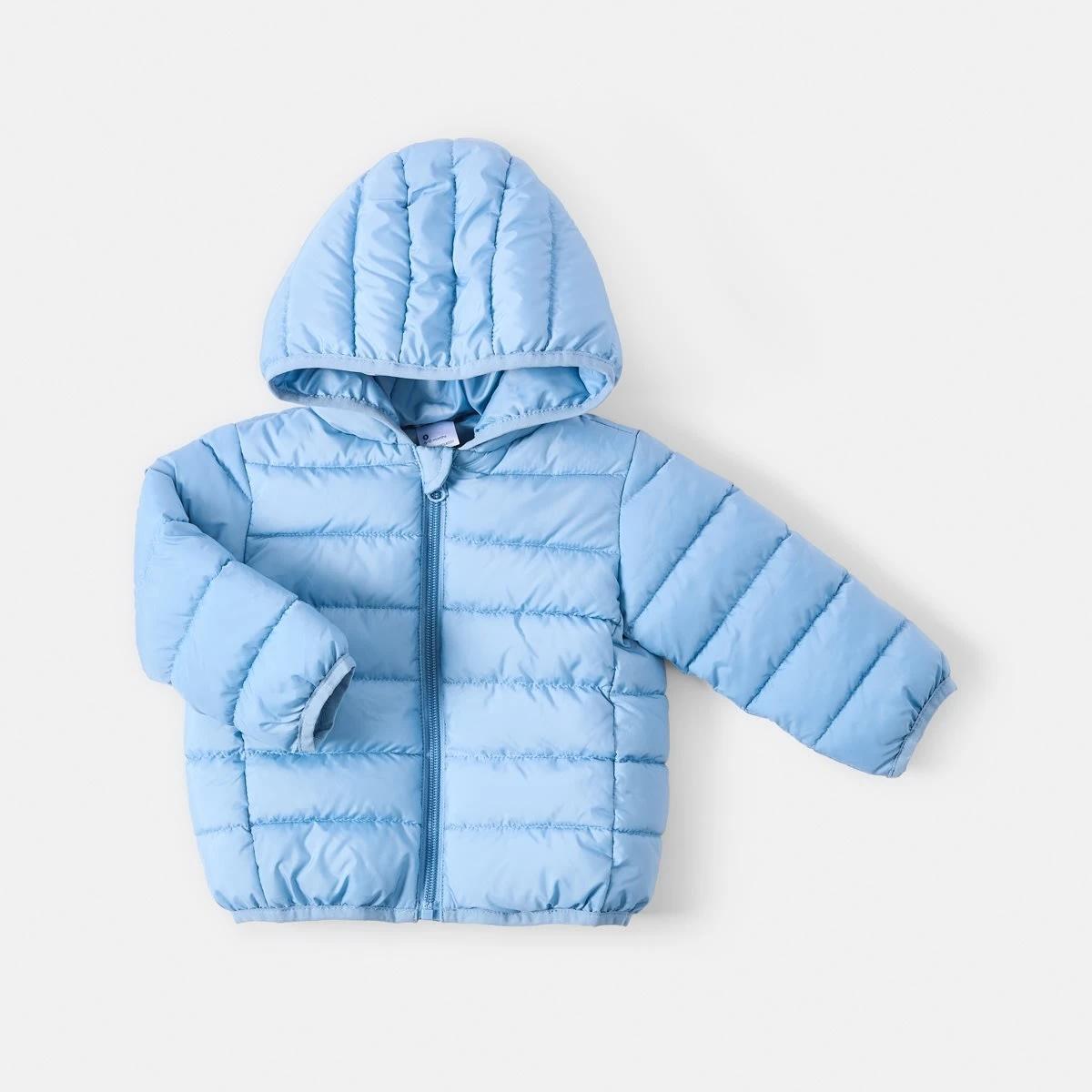 1 Hooded Puffer Jacket Blu Lmtls, 1 of 3