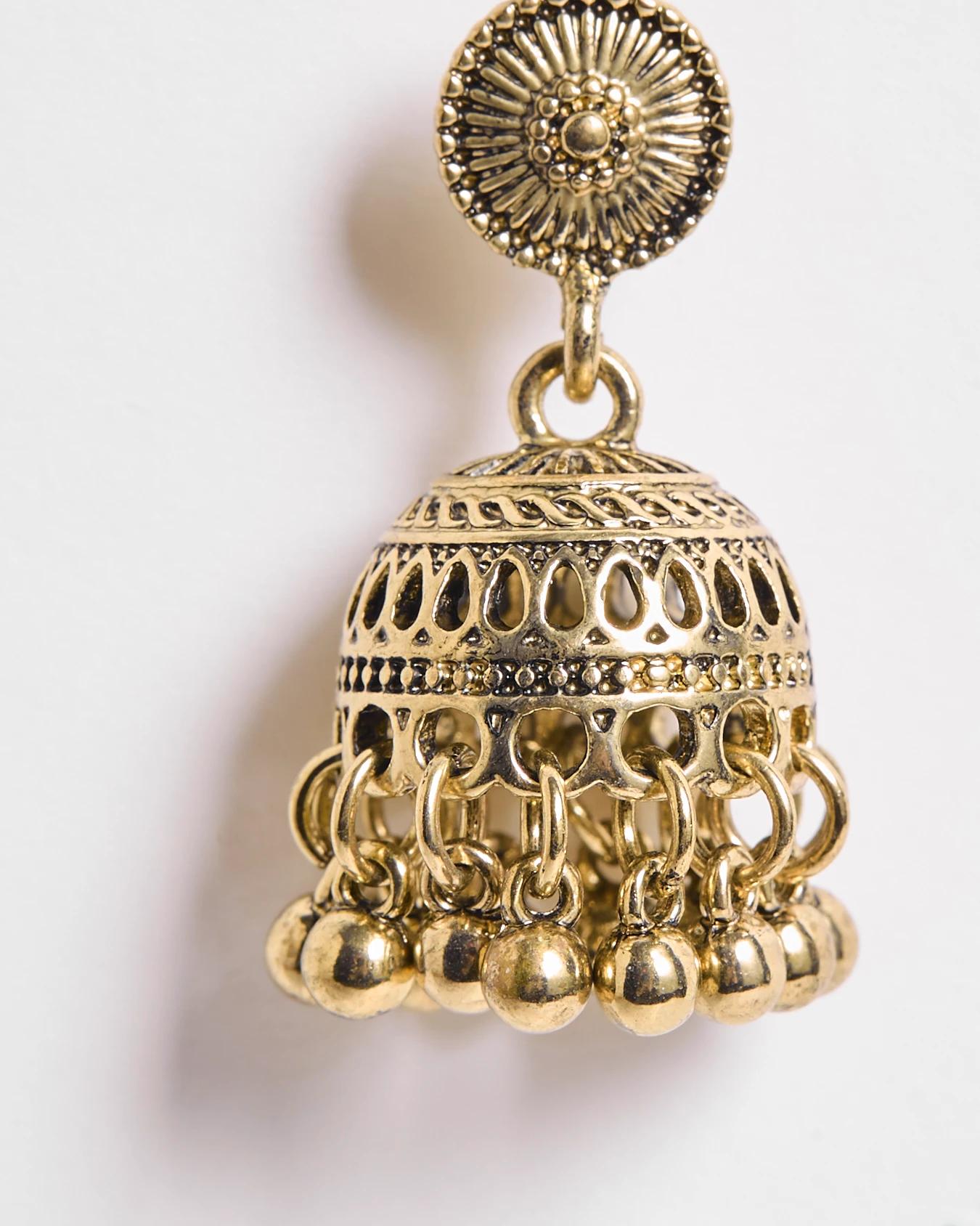 Target Woman Burnished Bell Drop Earrings - Kmart