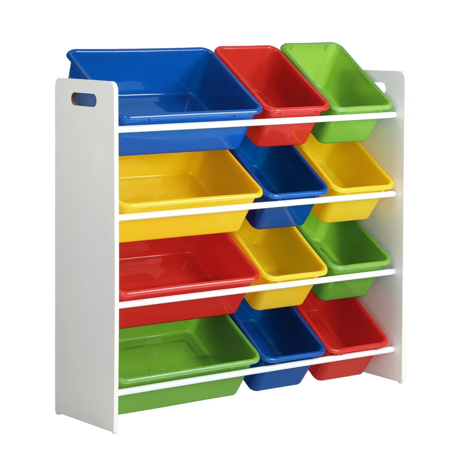 6 Oikiture Kids Toy Box Organiser 12 Bins Display Shelf Storage Rack Drawer
 - White, 6 of 10