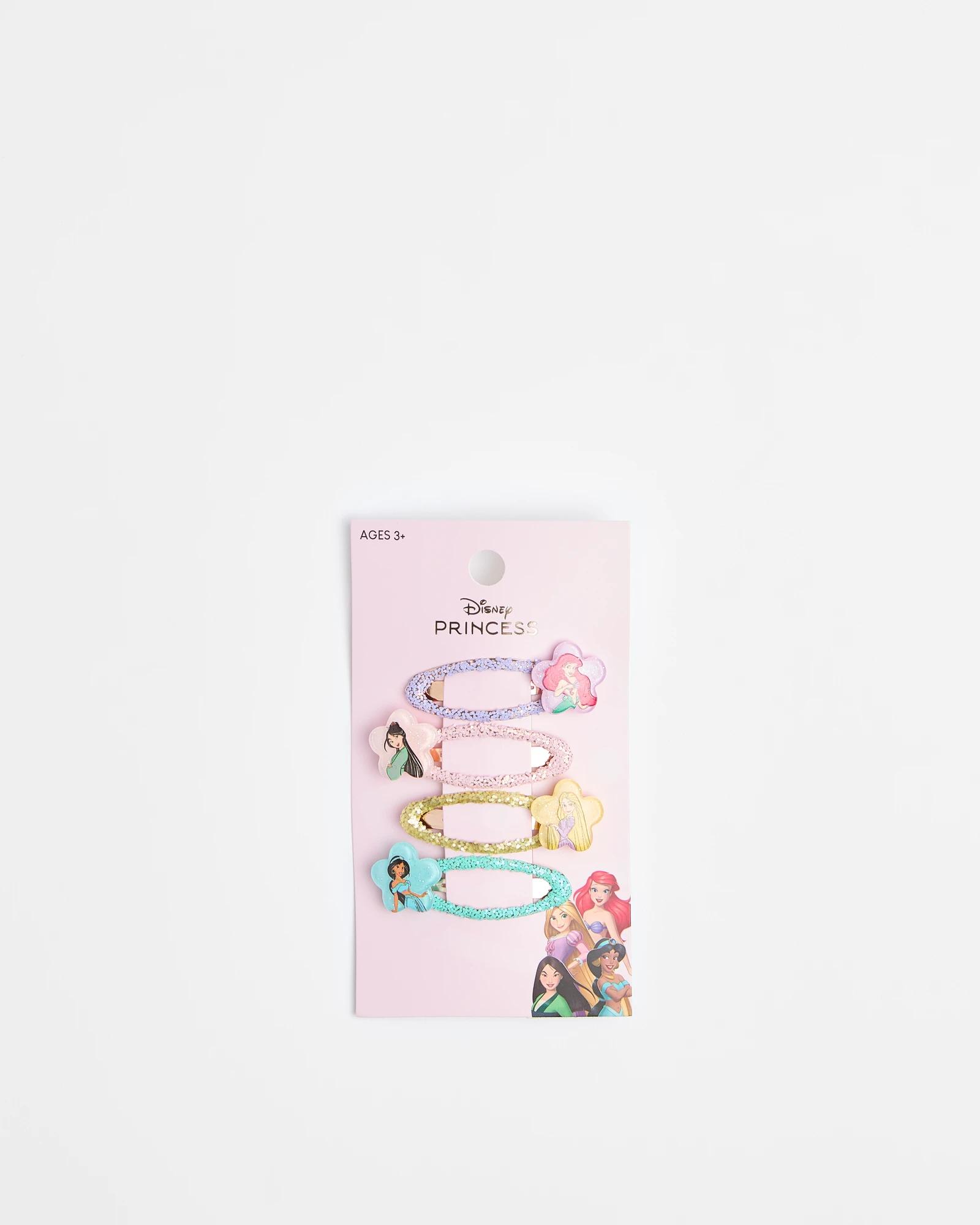 2 Kids Licensed Disney Princess Snap Hair Clips MULTI, 2 of 2