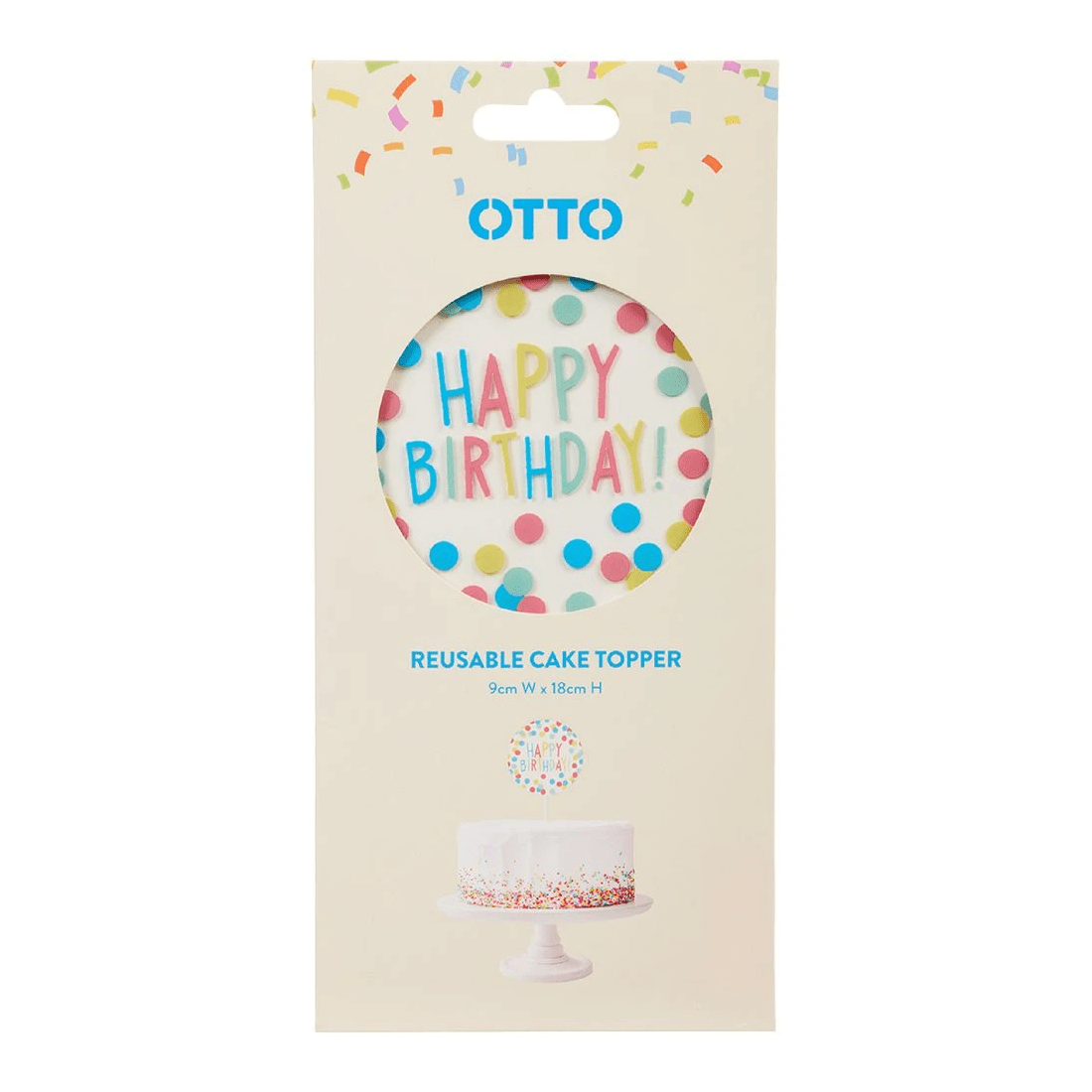 2 Otto Brights Acrylic Cake Topper, 2 of 4