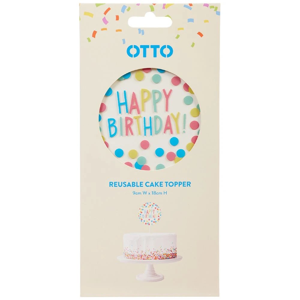 2 Otto Brights Acrylic Cake Topper, 2 of 4