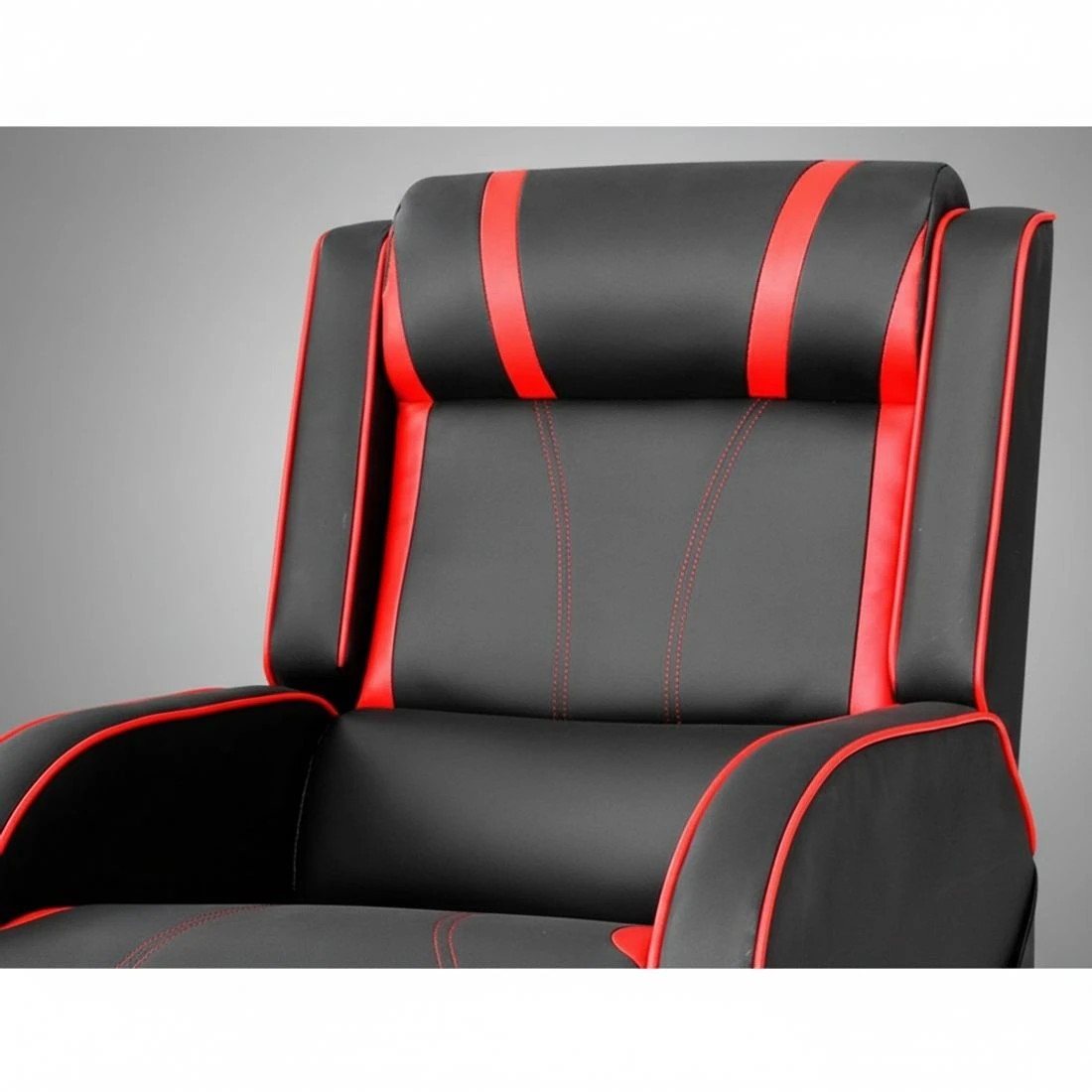 5 Artiss Recliner Chair Gaming Chair Leather  Serik - Black, 5 of 8