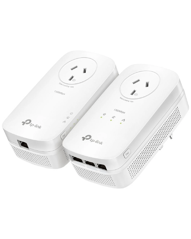 TP-Link AV1300 3-Port Gigabit Passthrough Powerline 2 