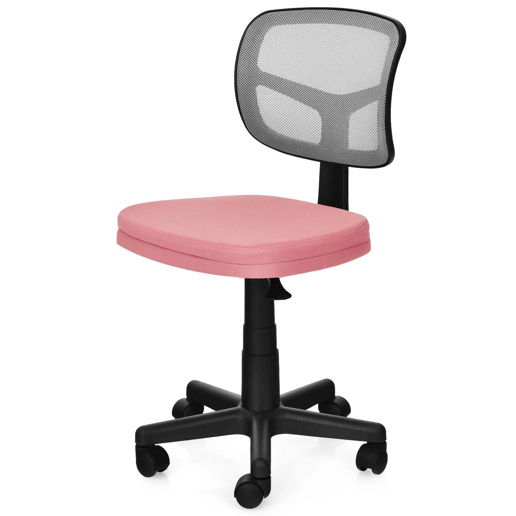 1 Costway Cushioned Office Desk Chair Swivel Executive Chair - Pink, 1 of 1