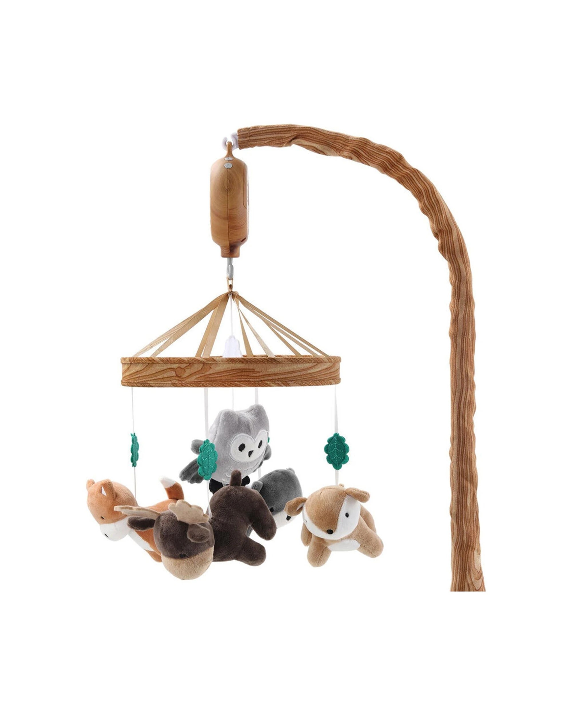 1 The Peanutshell Baby Infant Musical Crib Mobile Neutral Woodland - Multi, 1 of 3