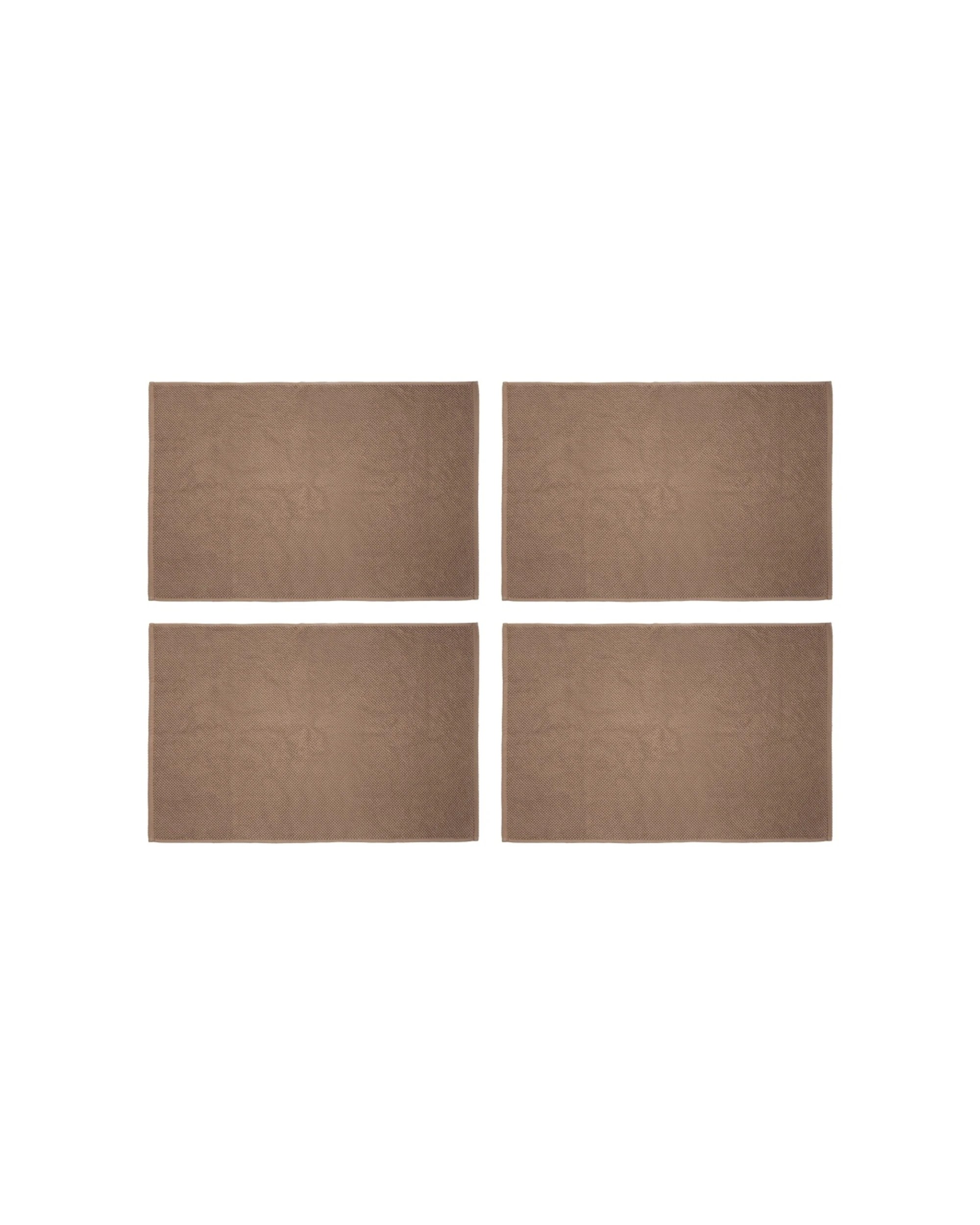 1 Bambury Angove 950gsm Soft Absorbent Cotton Bath Mat 4PK 50x80cm - Pink, 1 of 5