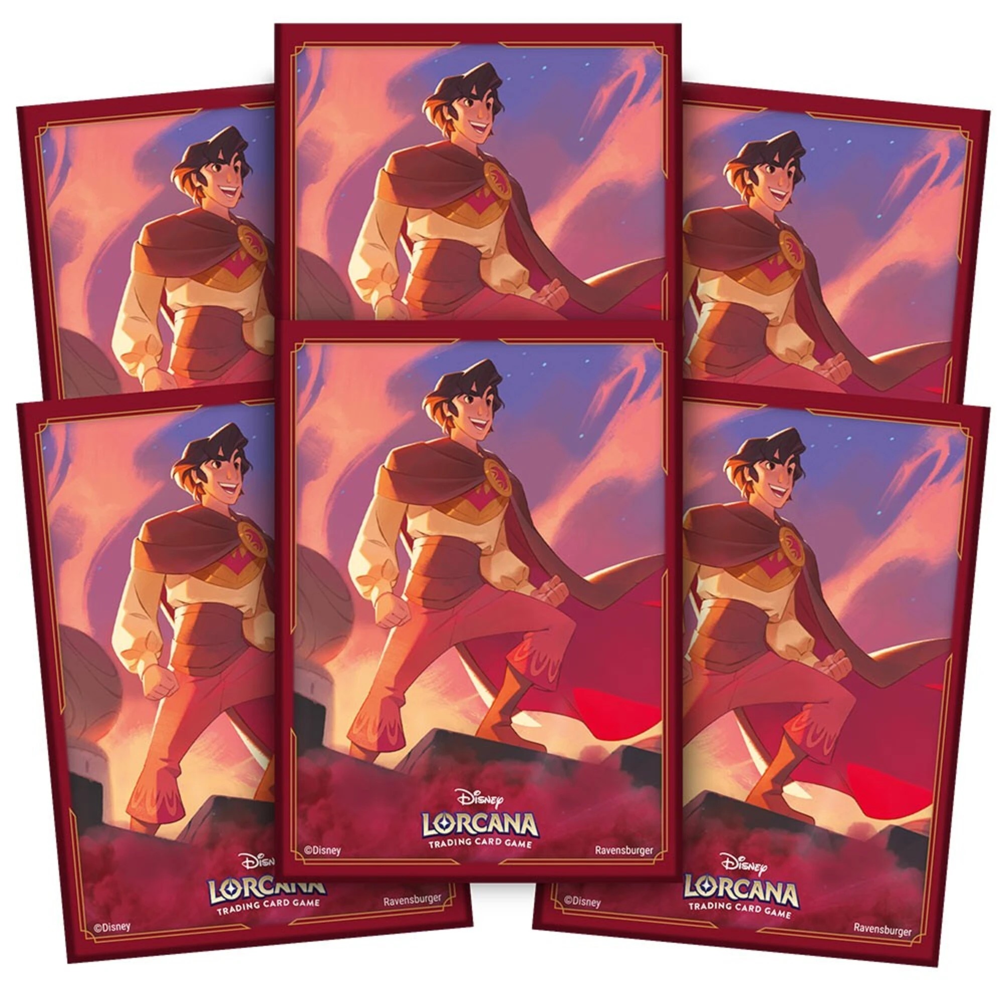 1 Disney Lorcana - TCG - Shimmering Skies Aladdin Card Sleeves, 1 of 2