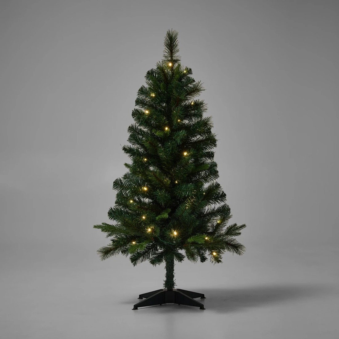 3 1.22m (4ft) Green Prelit Christmas Tree, 3 of 7