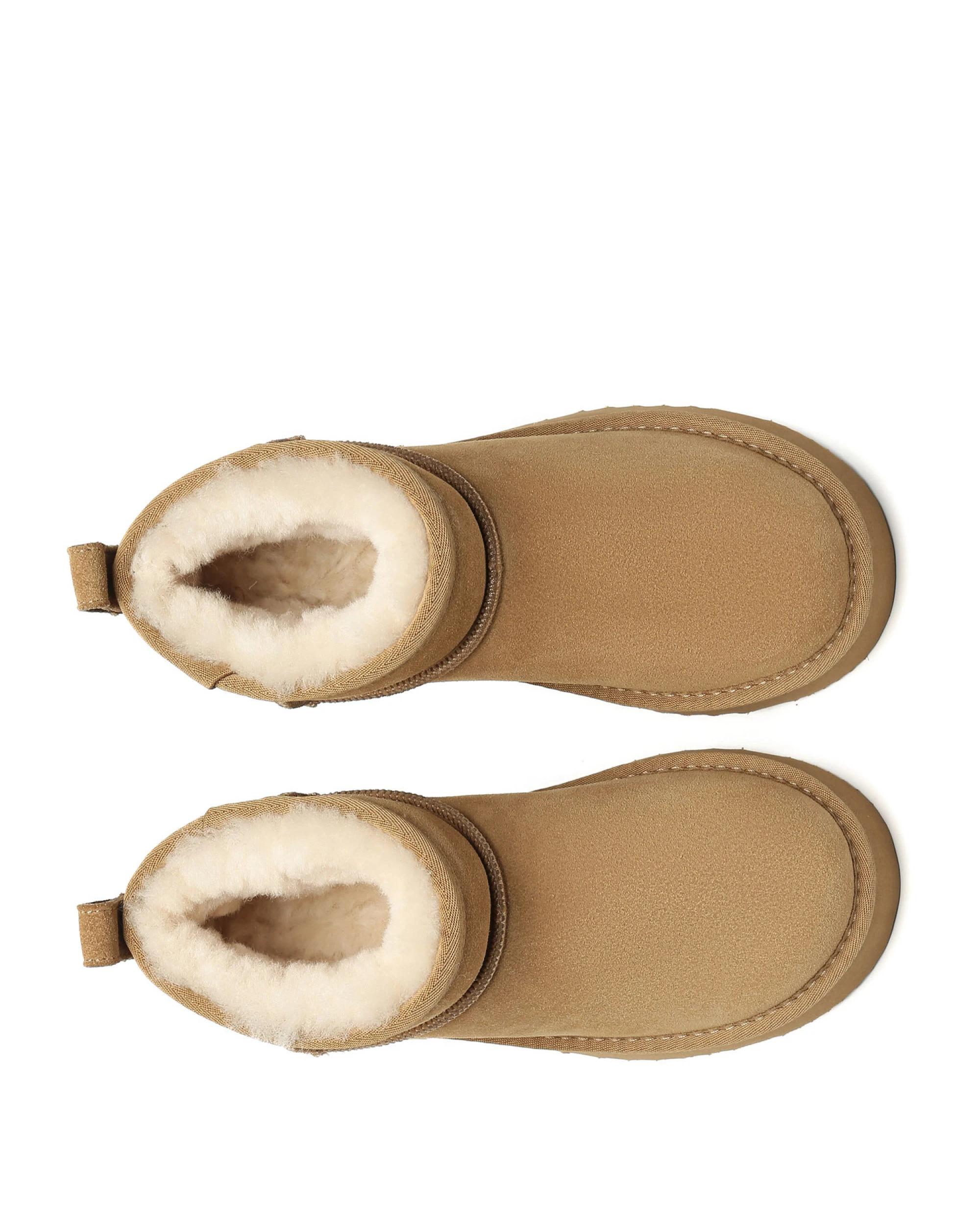 5 Everau Womens Ariel Platform Boots CHESTNUT, 5 of 5