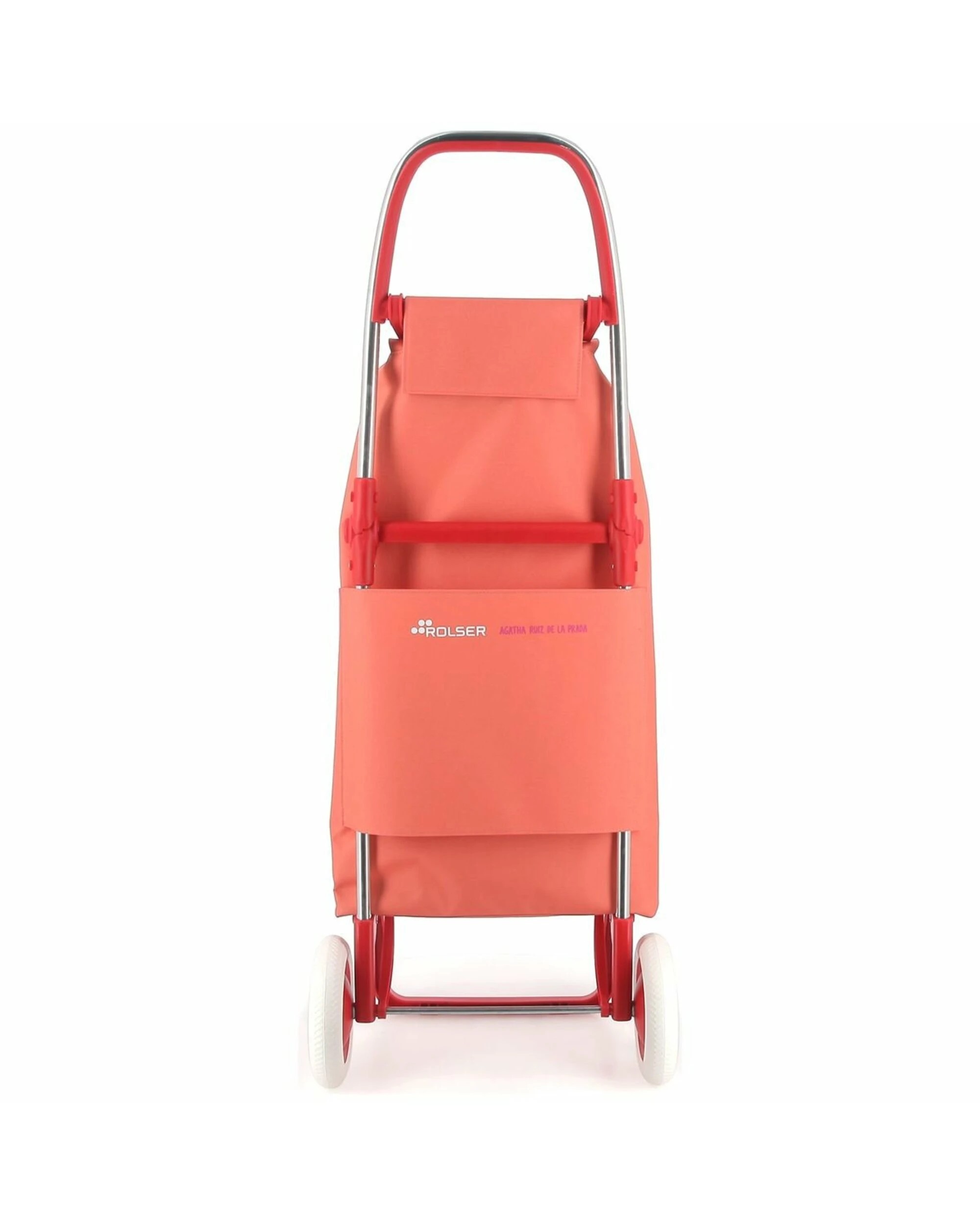 3 Rolser Serrella LN Agatha Ruiz de la Prada 2 Wheel Foldable Trolley Tomato Coral, 3 of 5