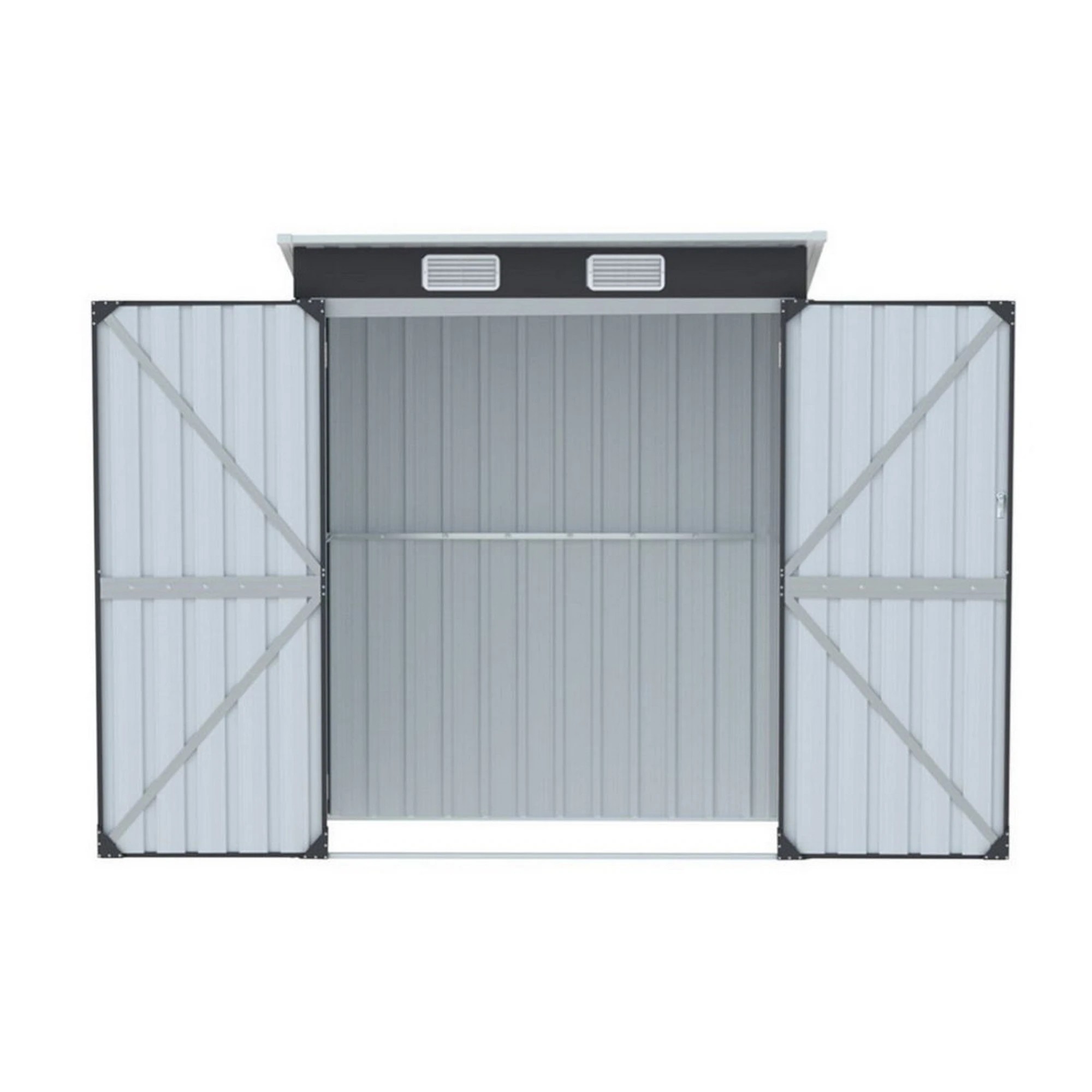 4 Giantz Garden Shed Outdoor Storage Tool Workshop House Shelter - Grey, 4 of 7