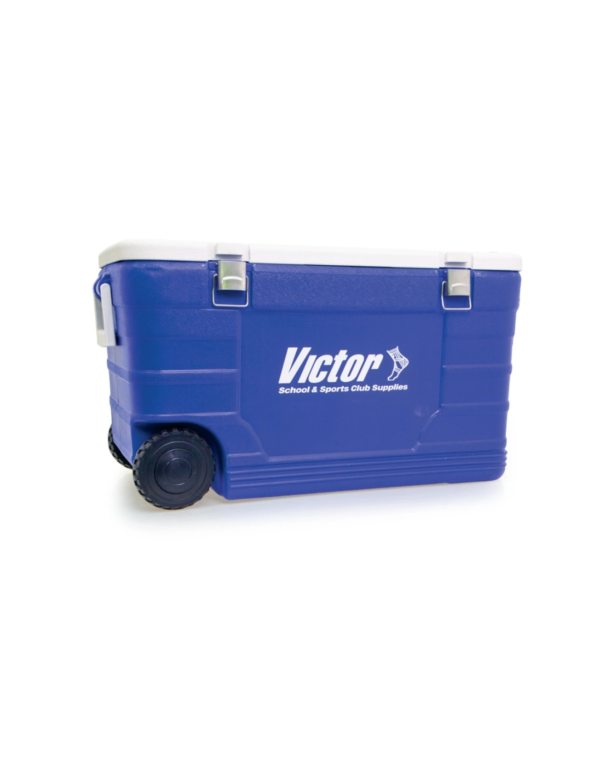 2 Victor Sports Esky Wheeled Cooler 52L With Pull Handle And All Terrain - Blue, 2 of 4