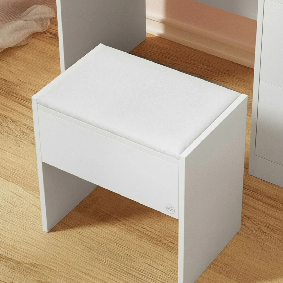 8 Artiss Dressing Table Set Stool 15 Led Bulbs  Darcy - White, 8 of 8