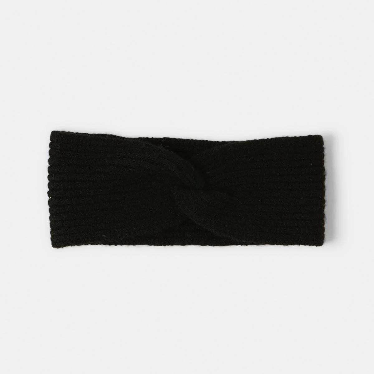 1 Rib Headwrap Black, 1 of 3