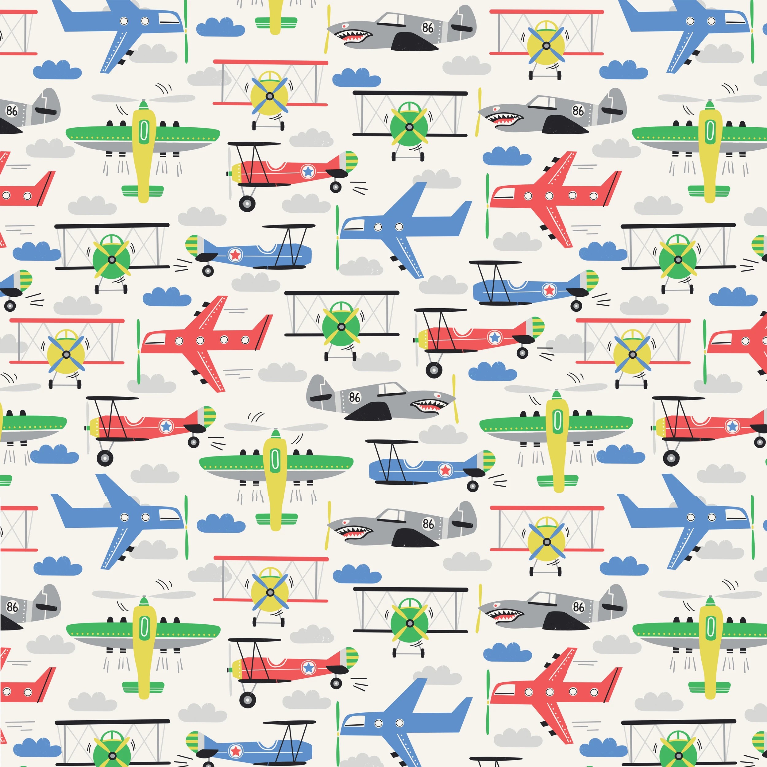 2 Creative Publishing by Hallmark Gift Wrap Roll - Aircrafts, 2 of 3