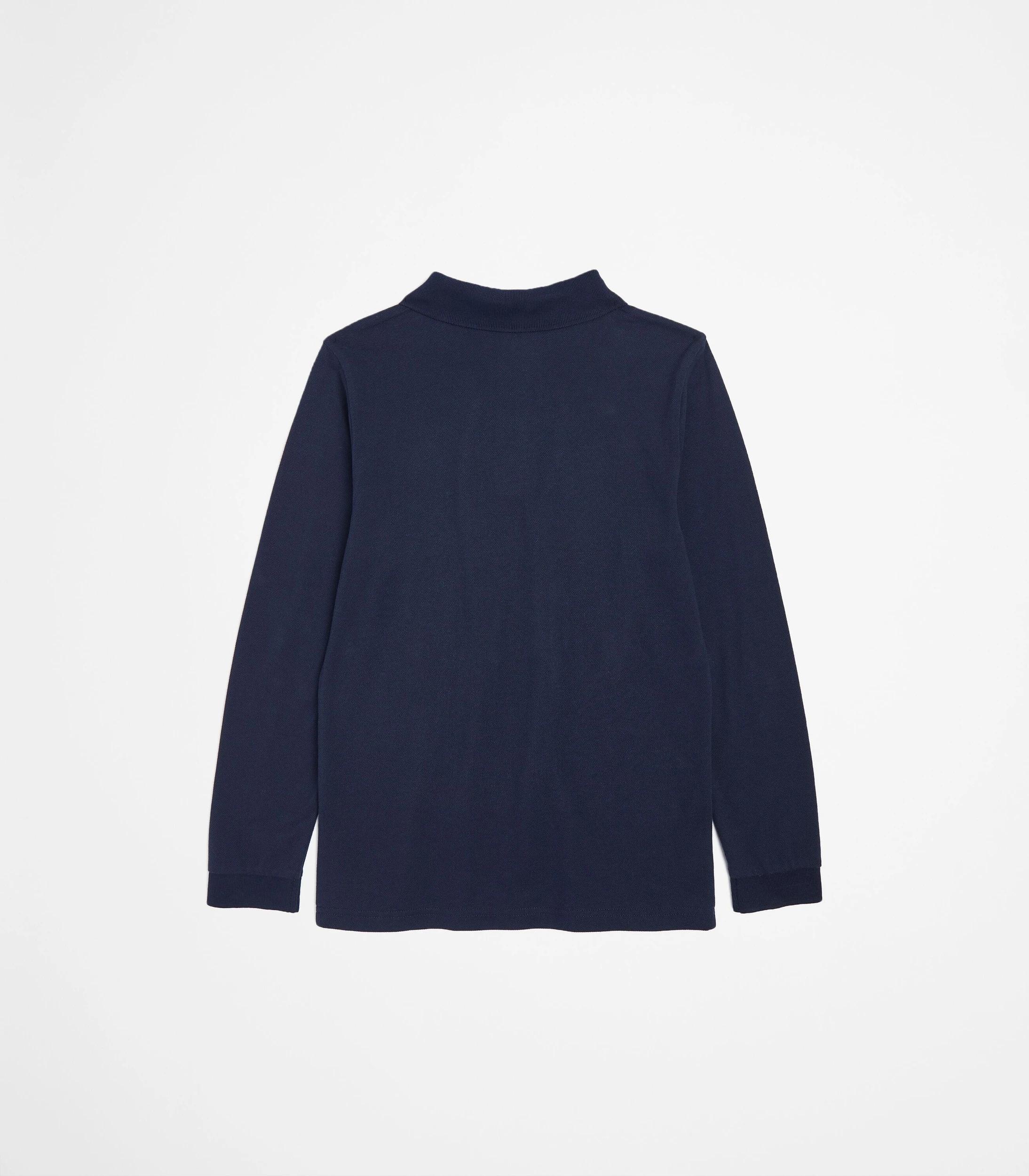 3 Target Kids Australian Cotton 2 Pack School Long Sleeve Polo Top NAVY, 3 of 6