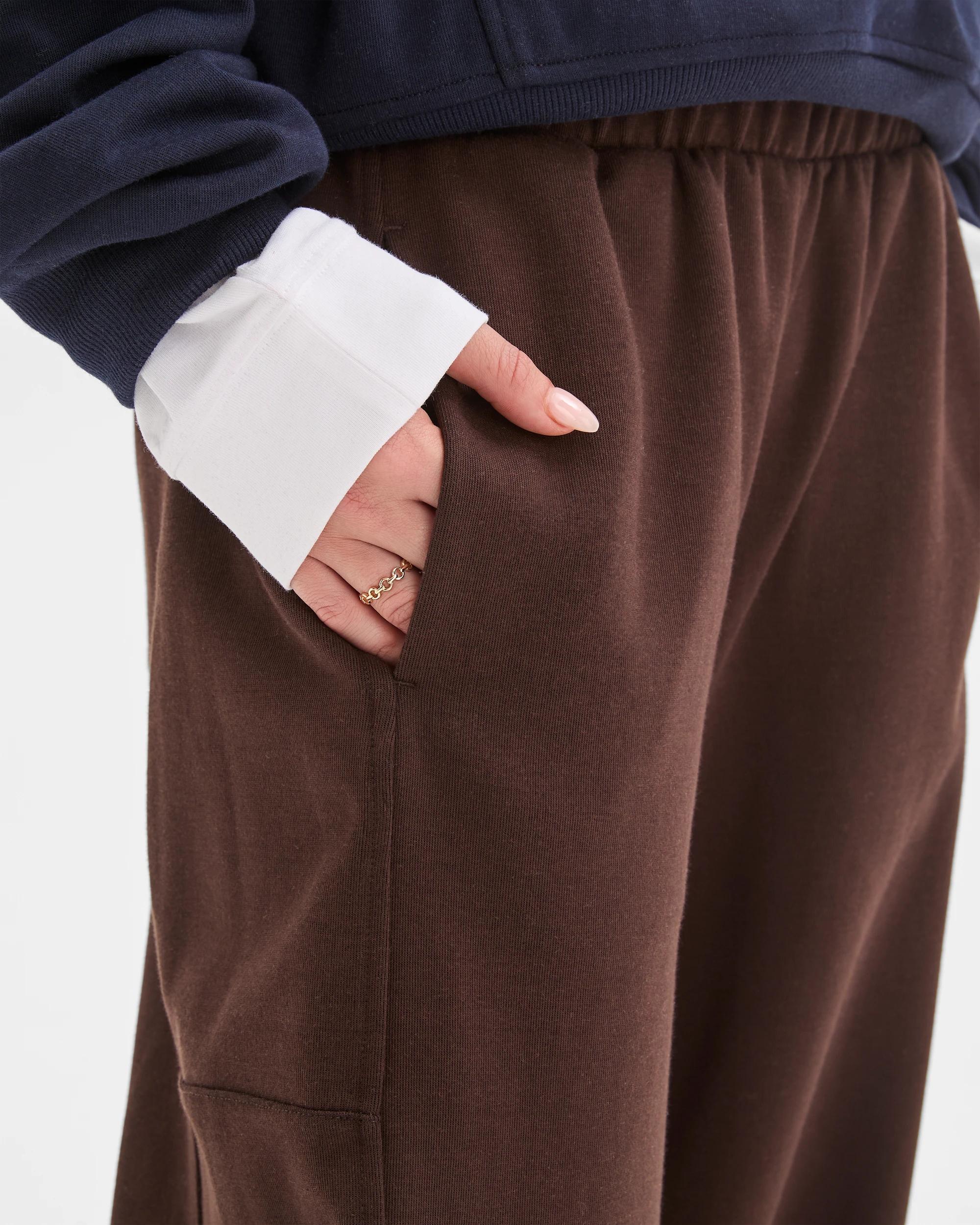 6 Lily Loves Balloon Curved Leg Trackpants TRUFFLE, 6 of 7