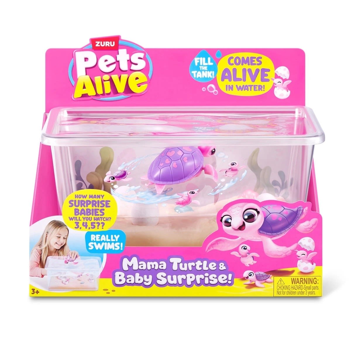 1 Zuru Pets Alive Mama Turtle and Baby Surprise!, 1 of 10