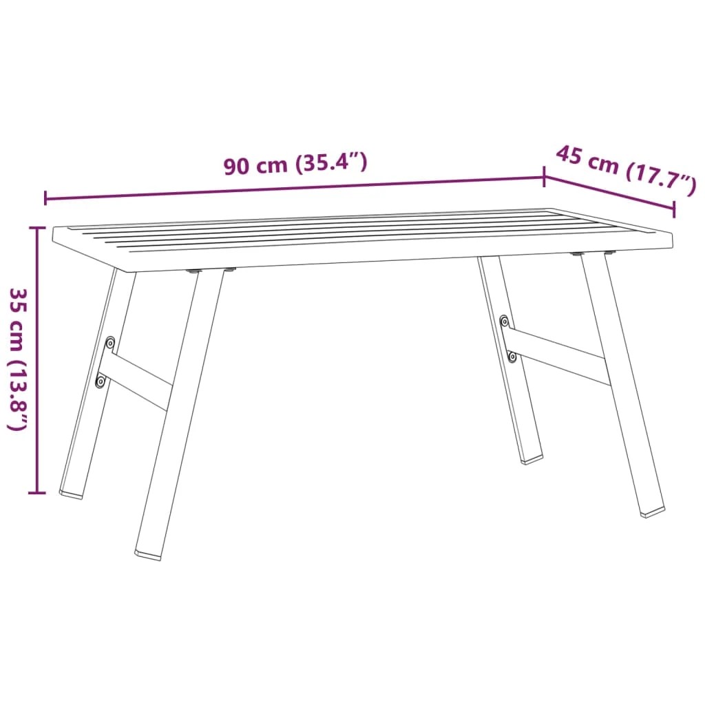 6 vidaXL garden coffee table Durable - Black, 6 of 6