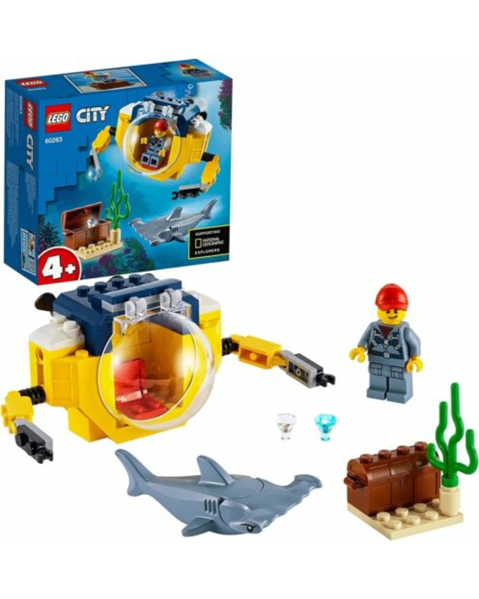 1 EGO City Ocean Mini Submarine 60263 - Deep Sea Building Toy, 1 of 1